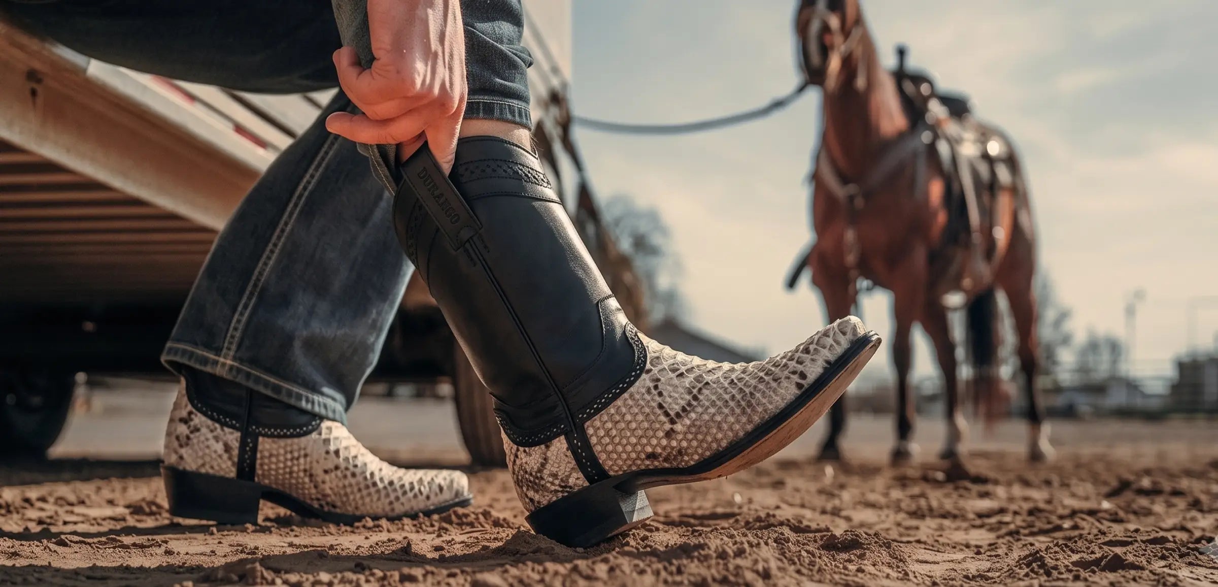 Men's Python Boots