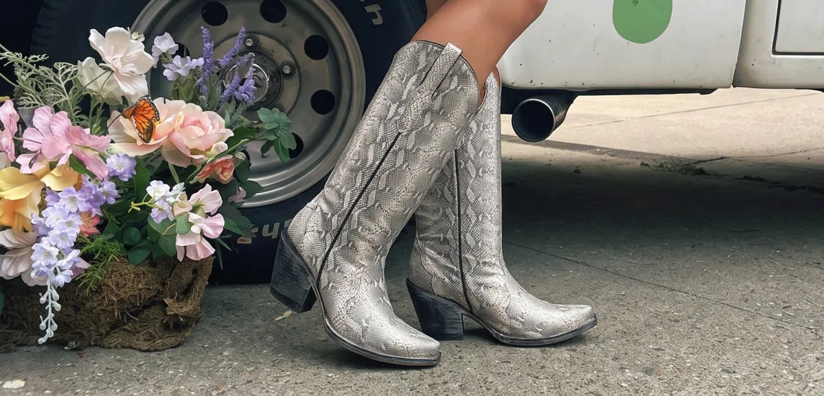 Women's Lizard Skin Boots