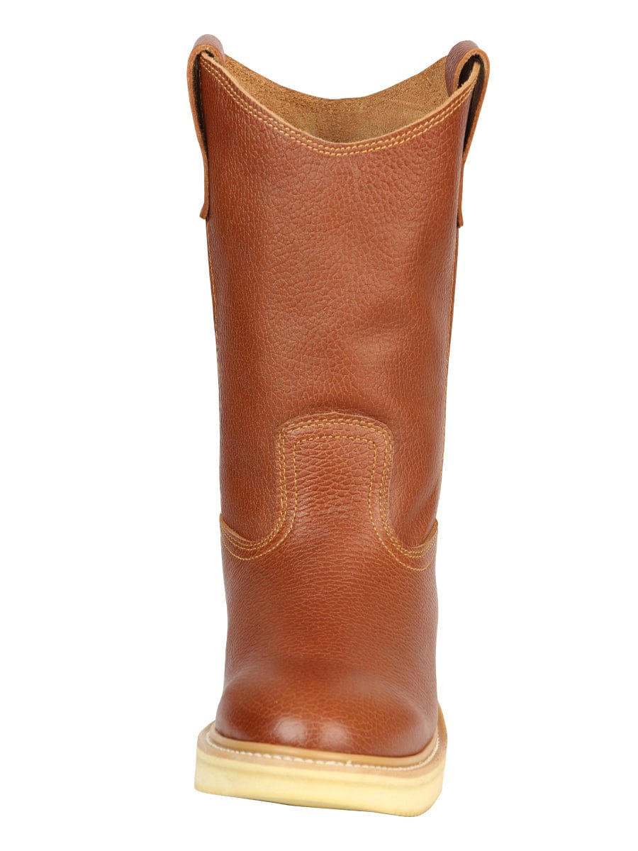 El General Western Wear CABALLERO Establo Men’s Work Boot Grizzly - Honey Oak 45598 front view