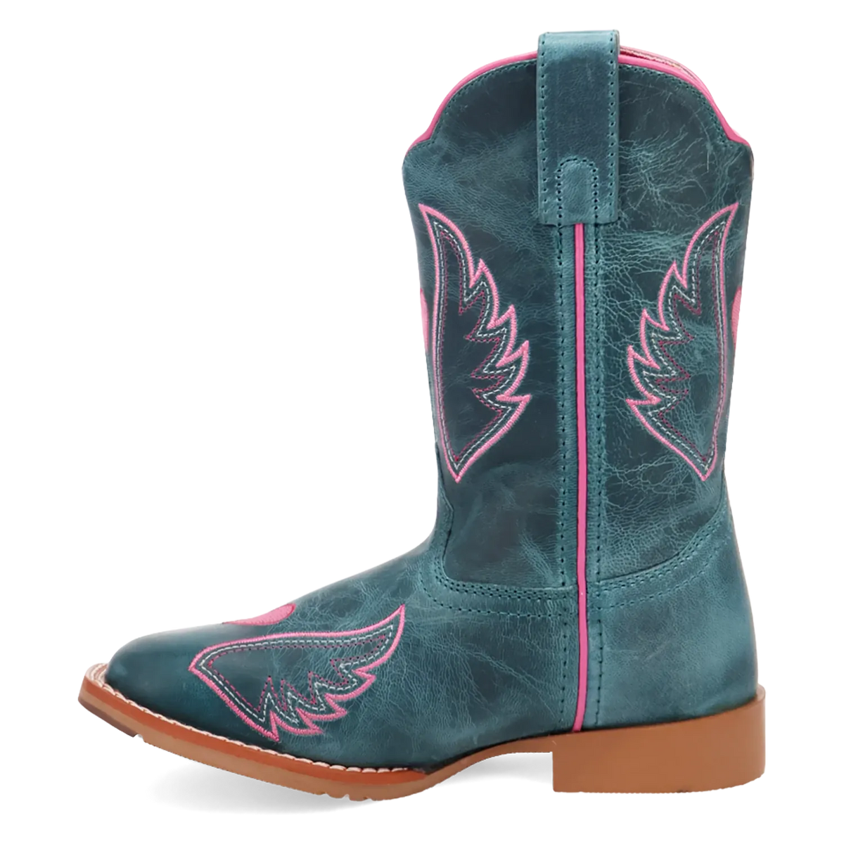 Dan Post Boots Boots Dan Post Kid´s Sweet Caroline Leather Wide Square Toe Boots - Turquoise