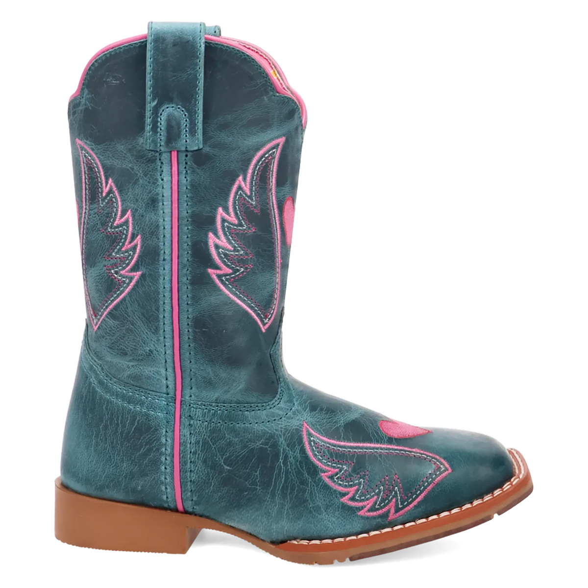 Dan Post Boots Boots Dan Post Kid´s Sweet Caroline Leather Wide Square Toe Boots - Turquoise