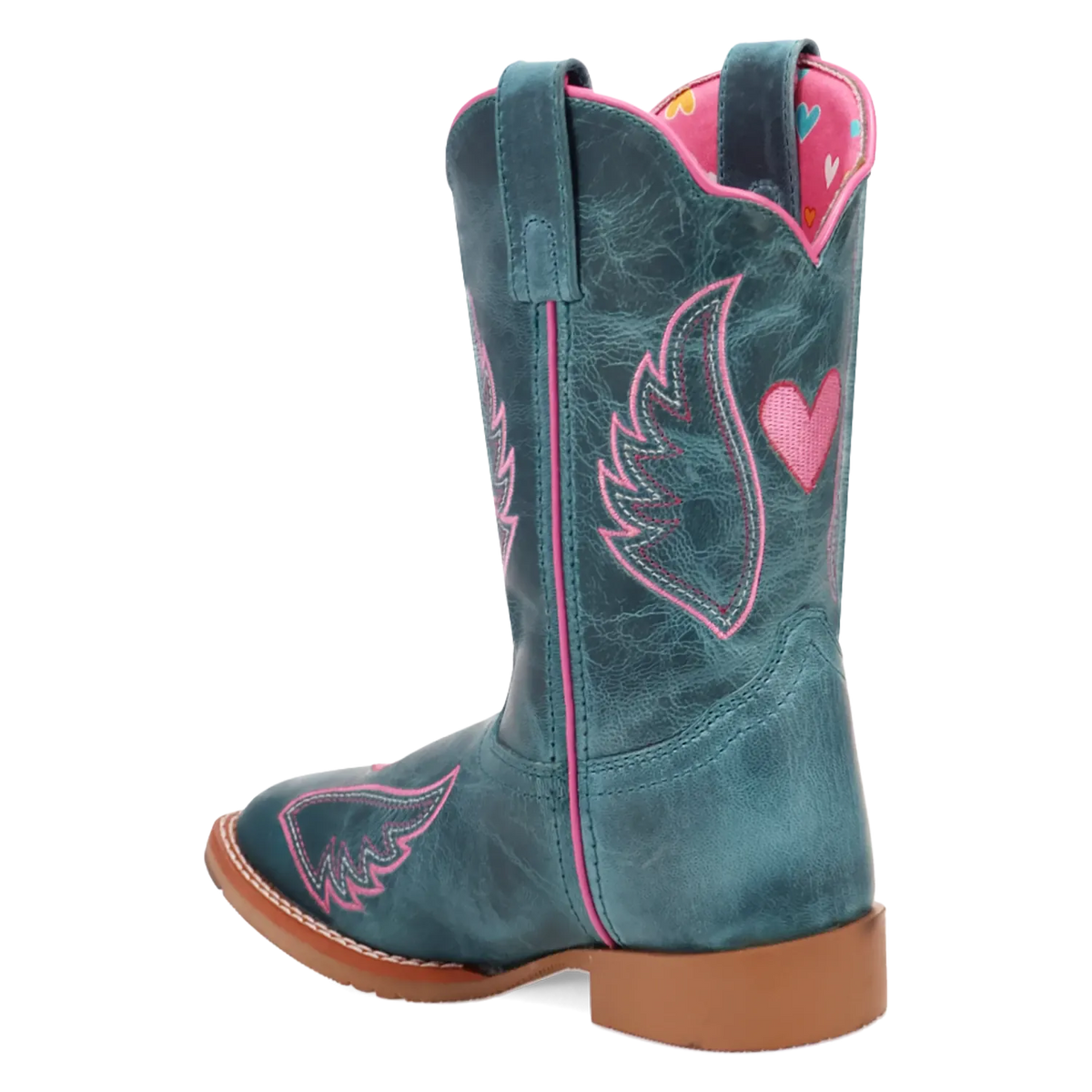 Dan Post Boots Boots Dan Post Kid´s Sweet Caroline Leather Wide Square Toe Boots - Turquoise