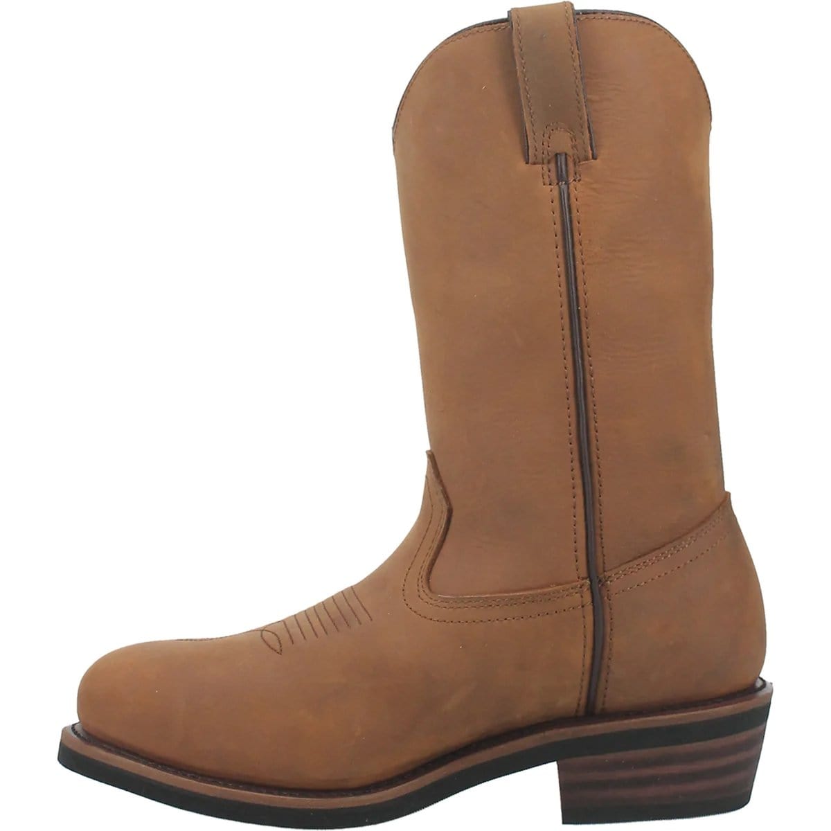Dan Post Men's Alburquerque Work Boots Steel Toe Waterproof in Tan - Left Side View