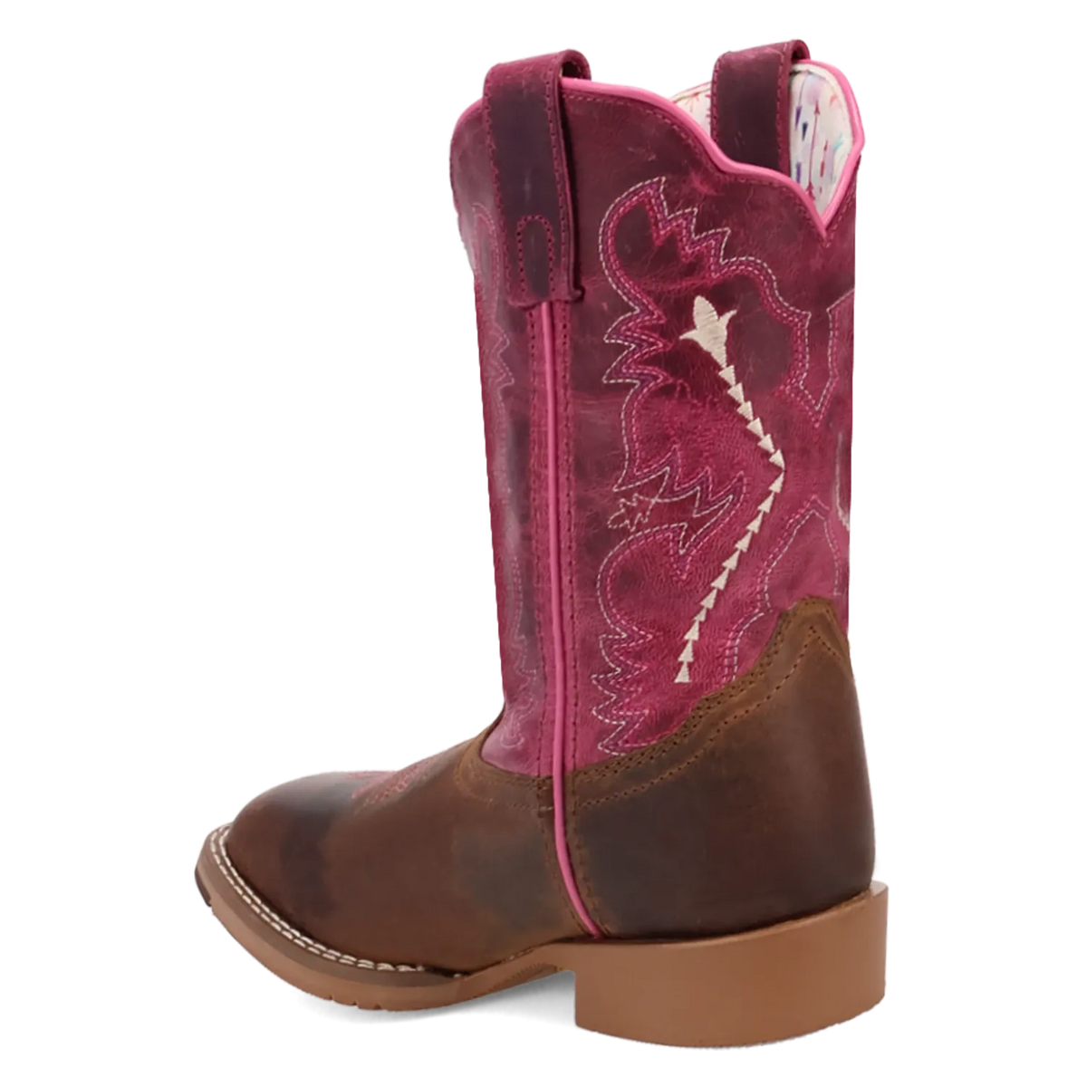 Dan Post Boots Boots Dan Post Youth´s Salina Leather Wide Square Toe Boots - Tan/Pink