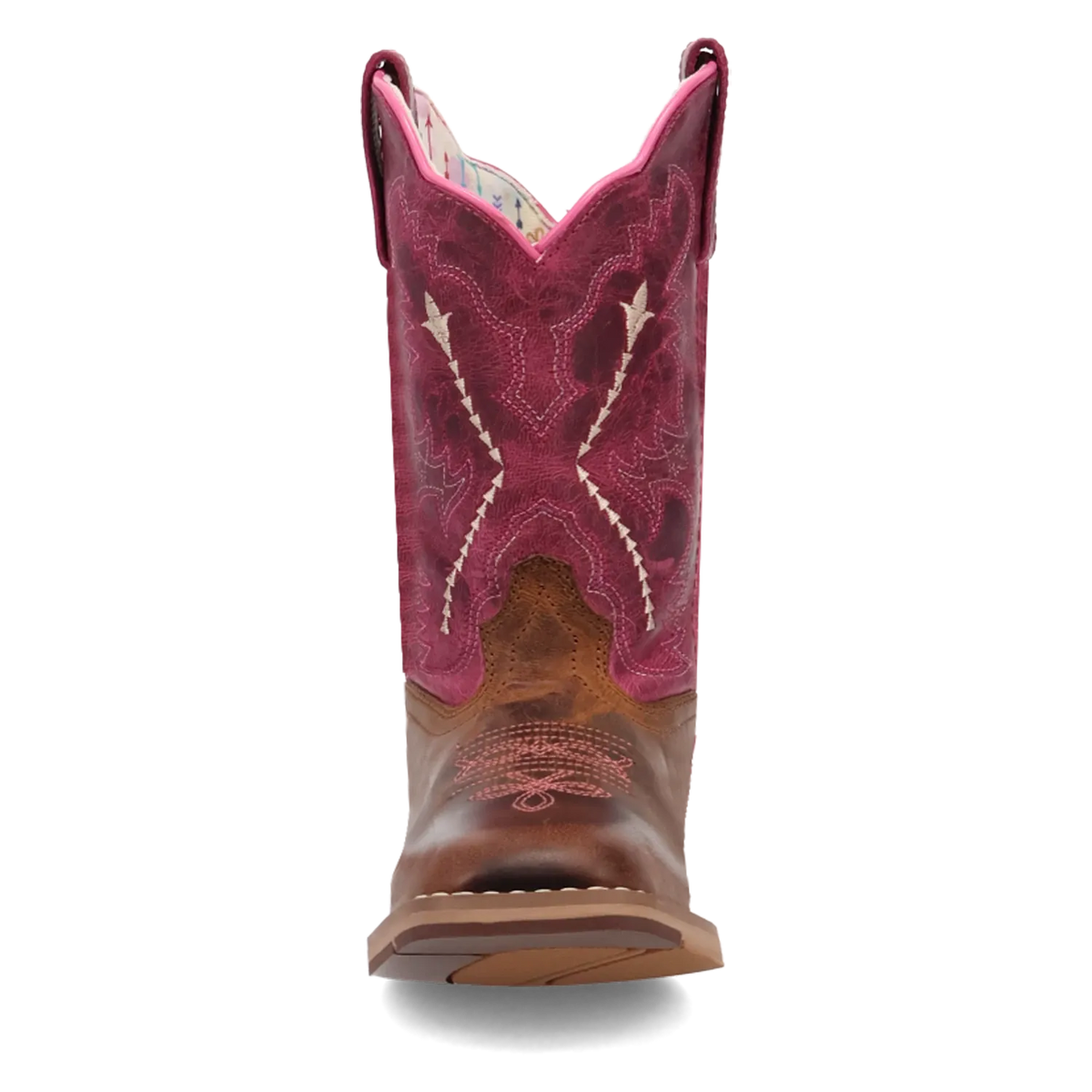 Dan Post Boots Boots Dan Post Youth´s Salina Leather Wide Square Toe Boots - Tan/Pink