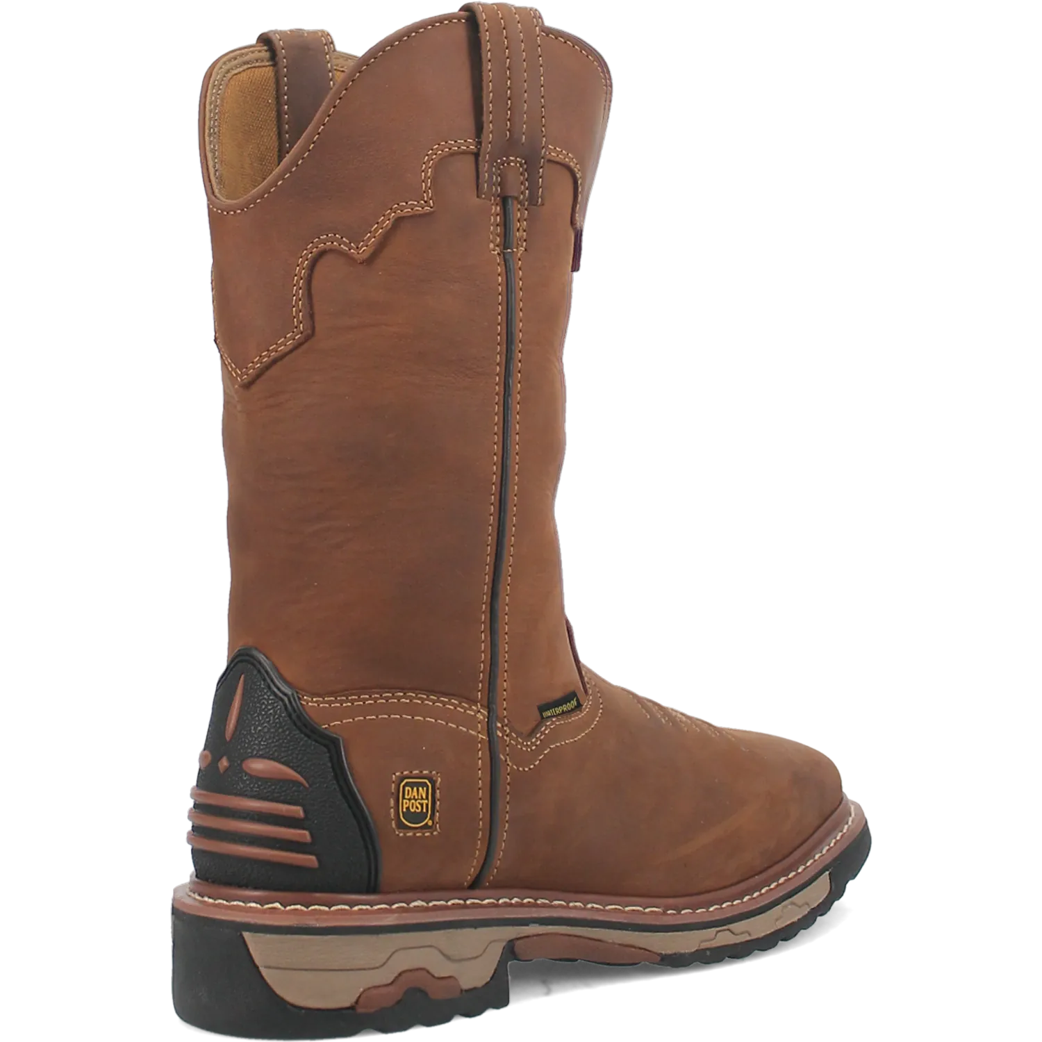 Dan Post Boots Boots Men's Blayde Waterproof Leather Steel Wide Square Toe Work Boots Saddle Tan Color - Dan Post Boots