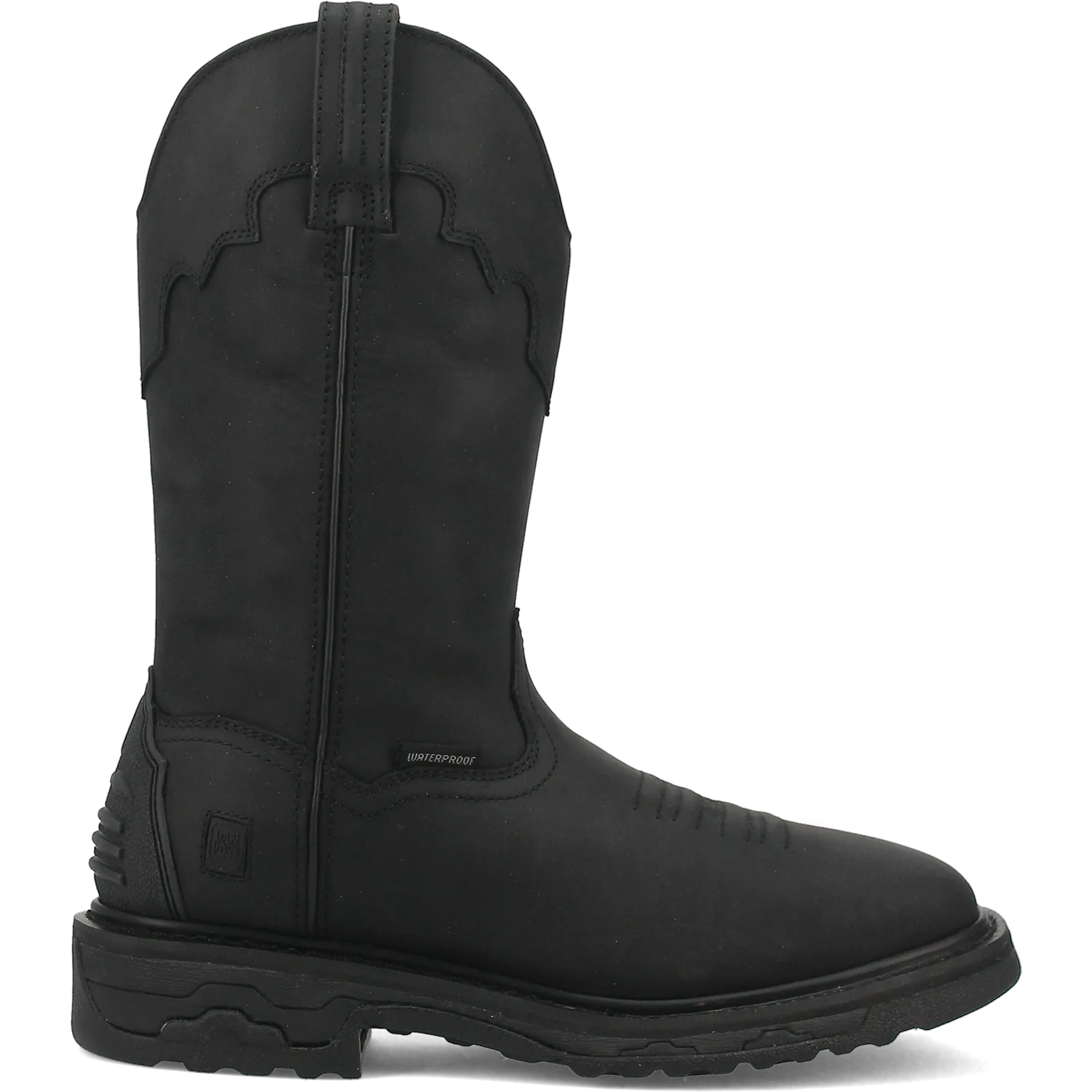 Dan Post Boots Boots Men's Blayde Waterproof Leather Wide Square Toe Work Boots Black Color - Dan Post Boots