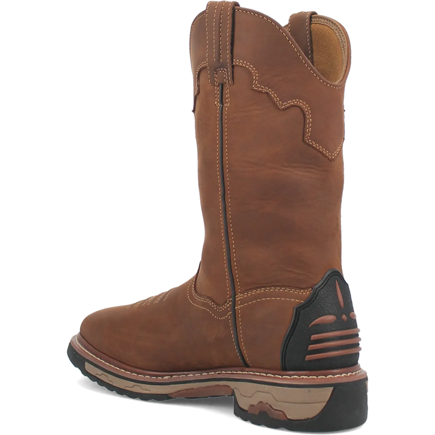 Dan Post Boots Boots Men's Blayde Waterproof Leather Wide Square Toe Work Boots Saddle Tan Color - Dan Post Boots