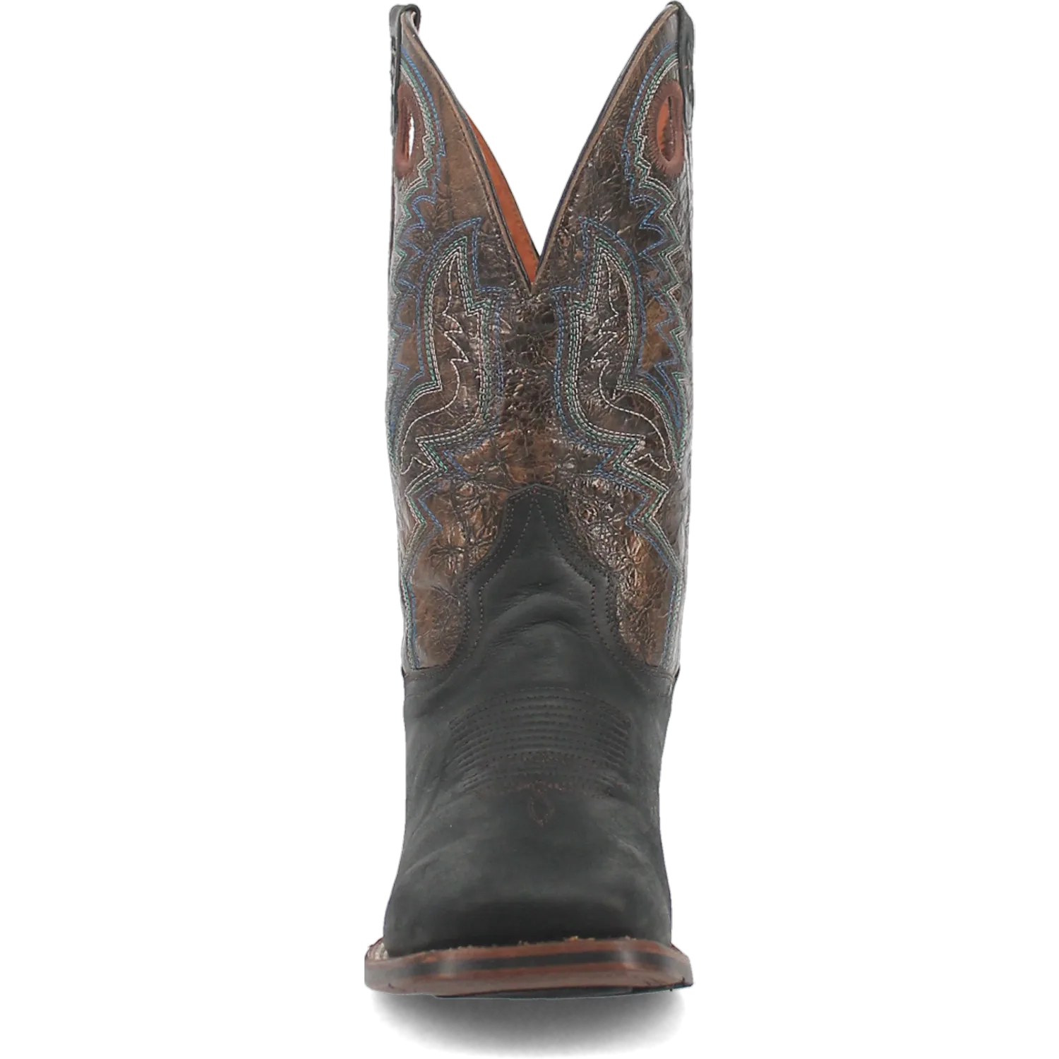 Dan Post Boots Boots Men's Deuce Leather Wide Square Toe Boots Black Color - Dan Post Boots