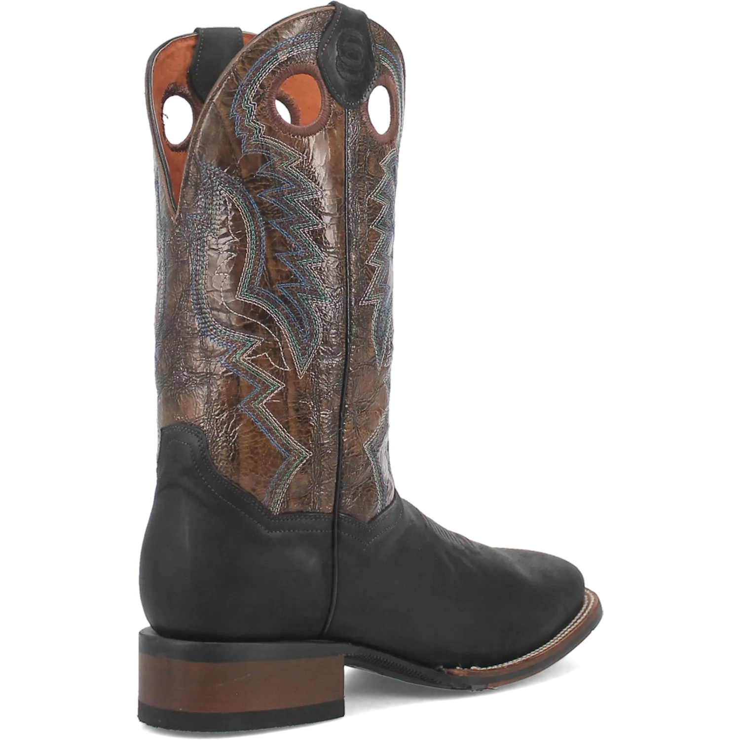 Dan Post Boots Boots Men's Deuce Leather Wide Square Toe Boots Black Color - Dan Post Boots
