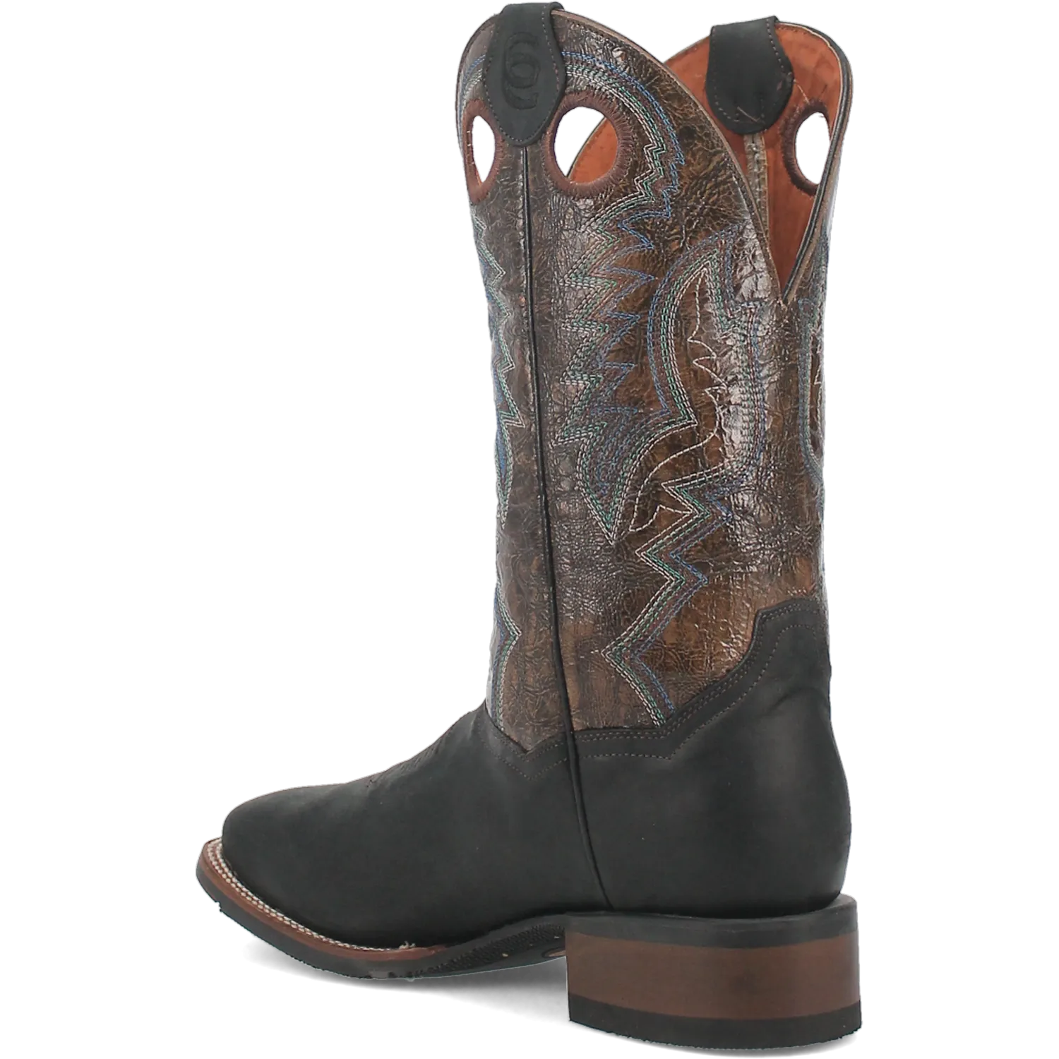 Dan Post Boots Boots Men's Deuce Leather Wide Square Toe Boots Black Color - Dan Post Boots