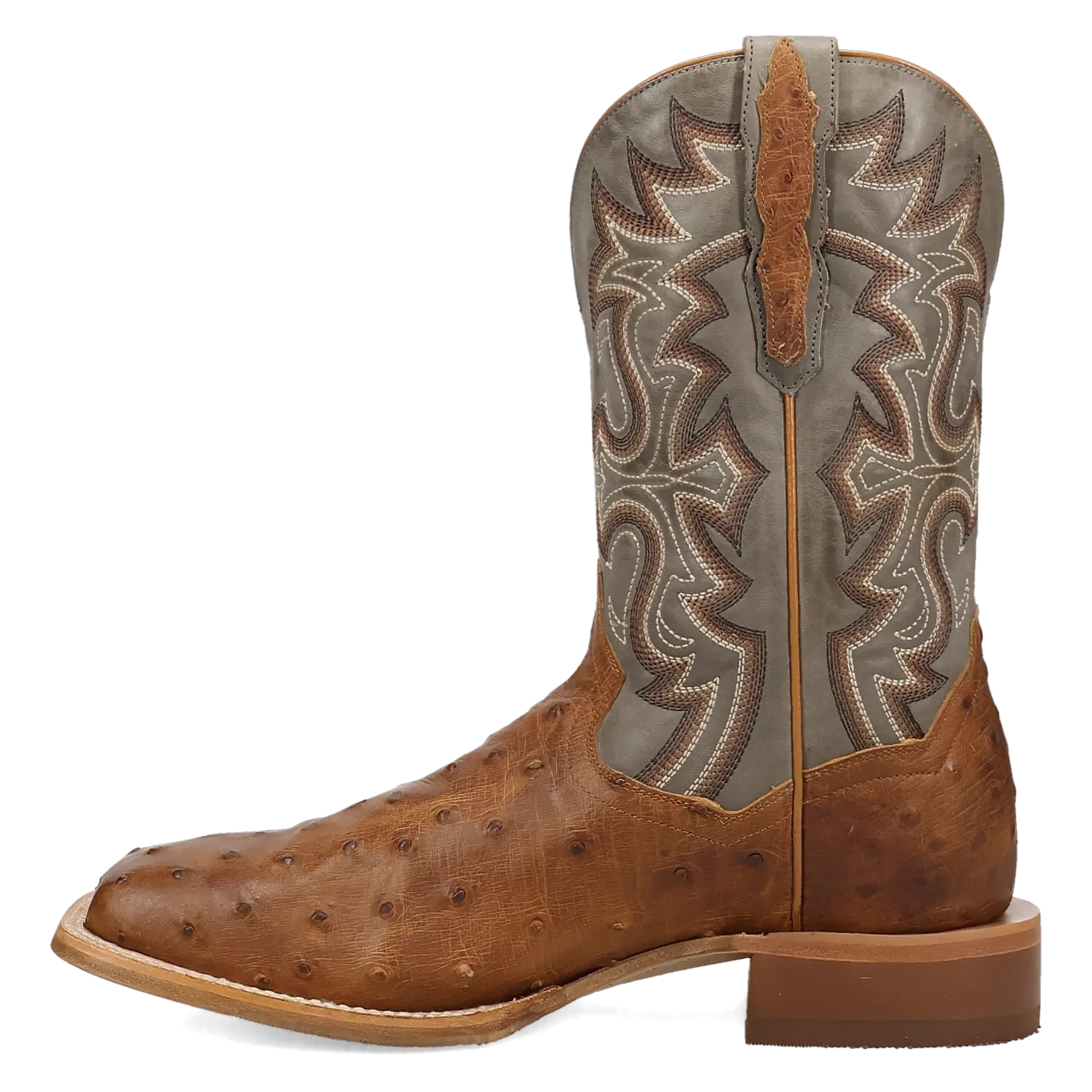 Dan Post Boots Boots Men's Drayden Full Quill Ostrich Wide Square Toe Boots Tan Color - Dan Post Boots