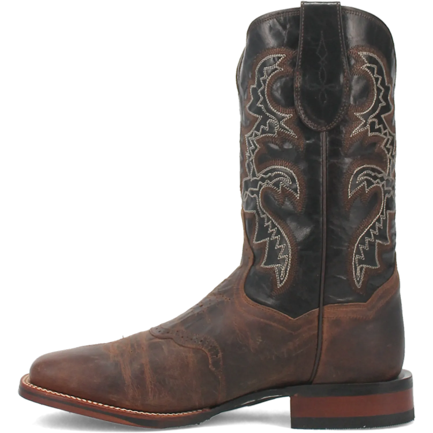 Dan Post Boots Boots Men's Franklin Leather Wide Square Toe Boots Chocolate Color - Dan Post Boots