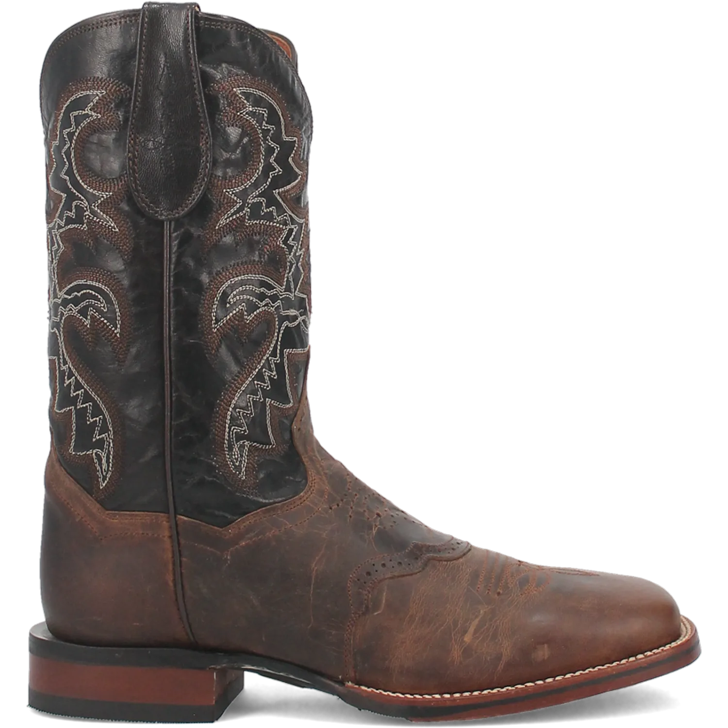 Dan Post Boots Boots Men's Franklin Leather Wide Square Toe Boots Chocolate Color - Dan Post Boots