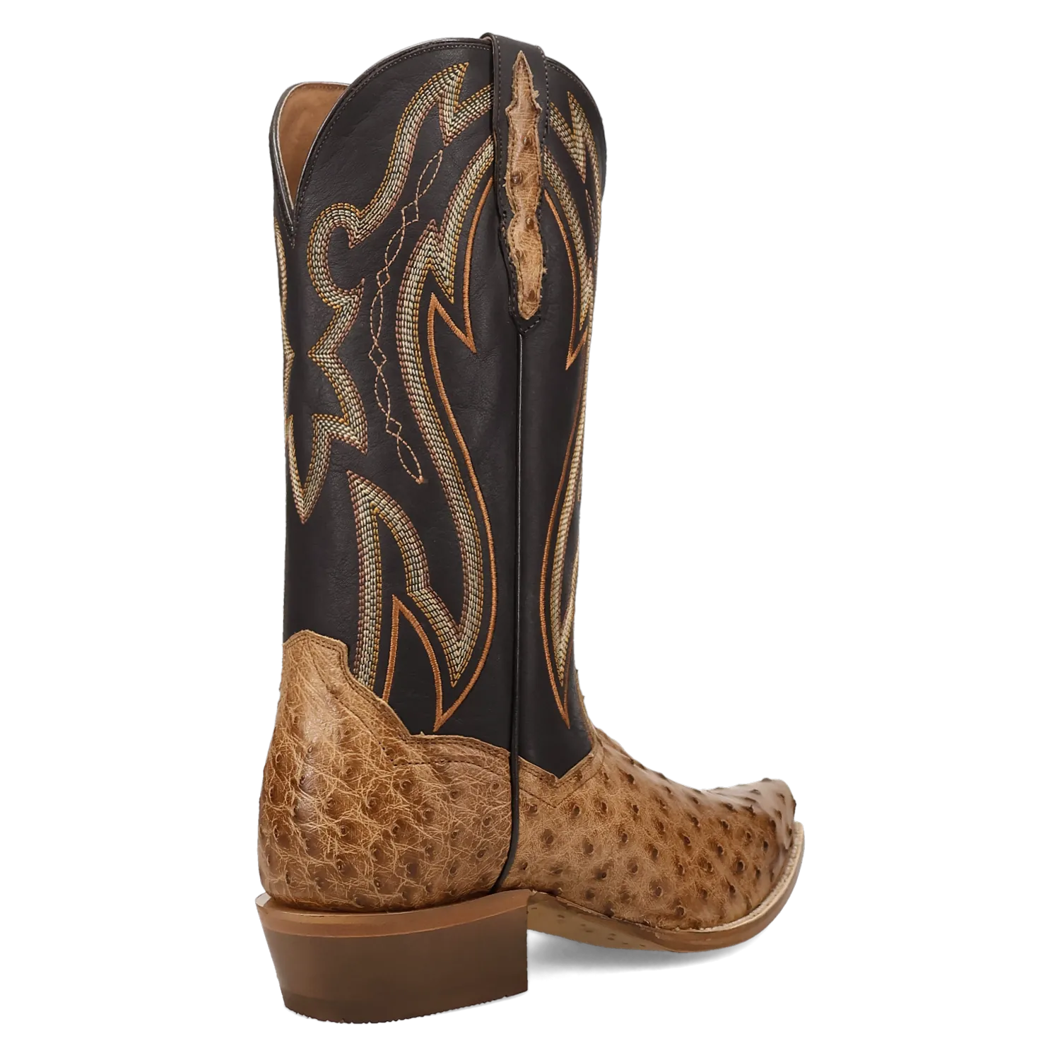 Dan Post Boots Boots Men's Grit Genuine Full Quill Ostrich Snip Toe Boots Tan Color - Dan Post Boots