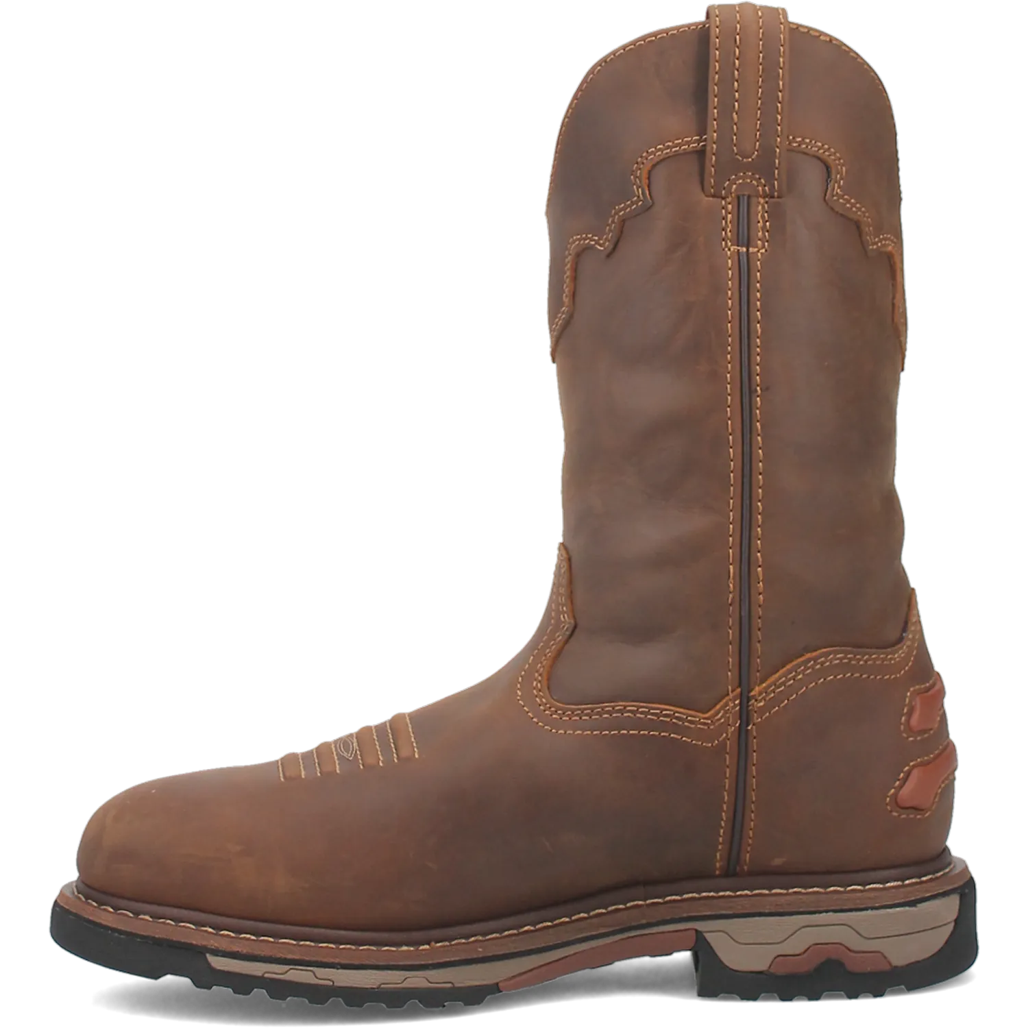 Dan Post Boots Boots Men's Journeyman Leather Composite Wide Round Toe Work Boots Saddle Color - Dan Post Boots