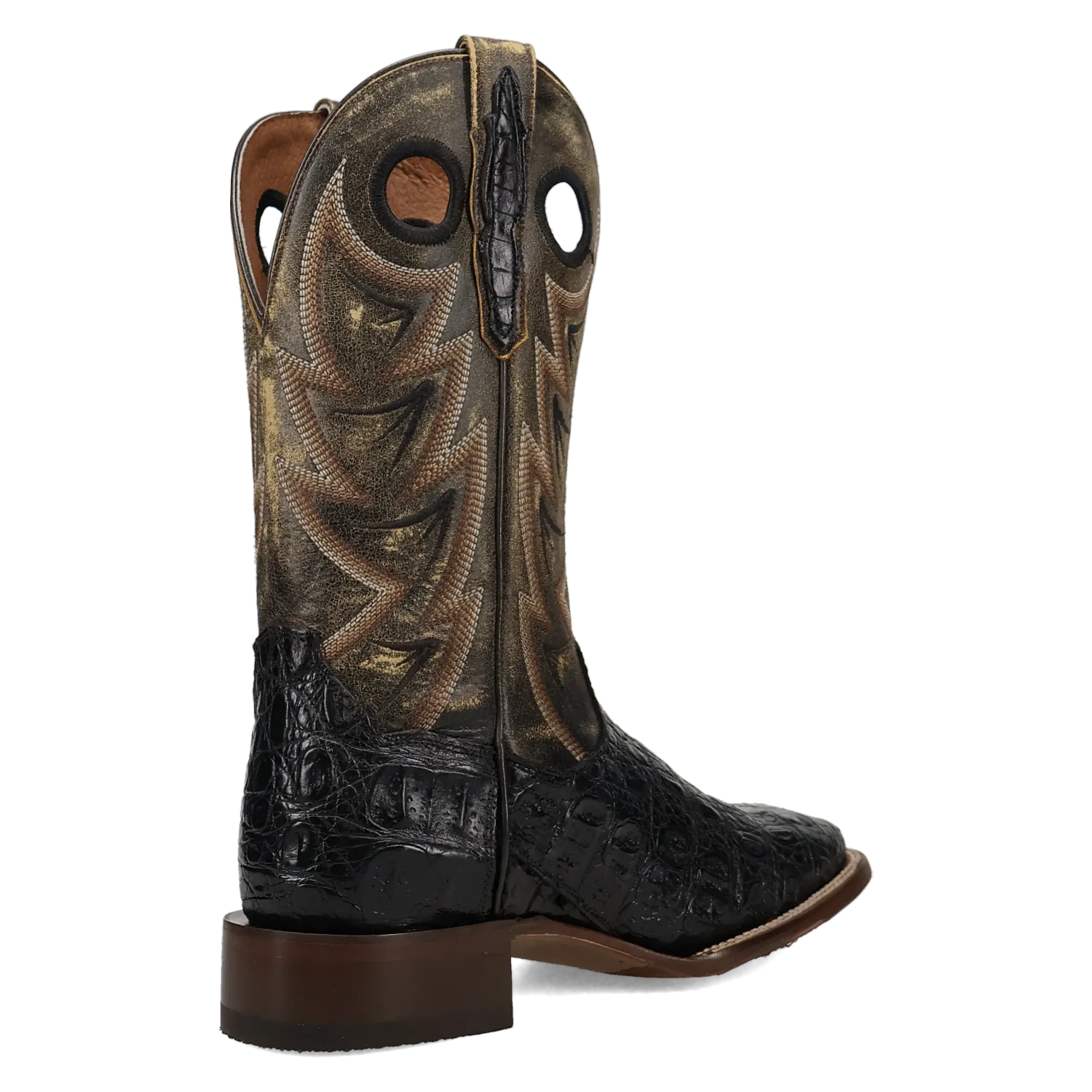 Dan Post Boots Boots Men's Marsh Caiman Wide Square Toe Boots Black Color - Dan Post Boots