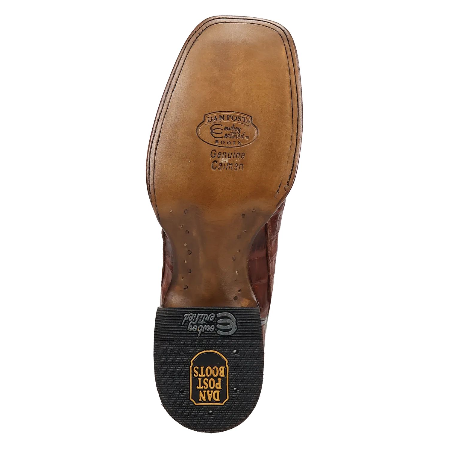 Dan Post Boots Boots Men's Marsh Caiman Wide Square Toe Boots Cognac Color - Dan Post Boots