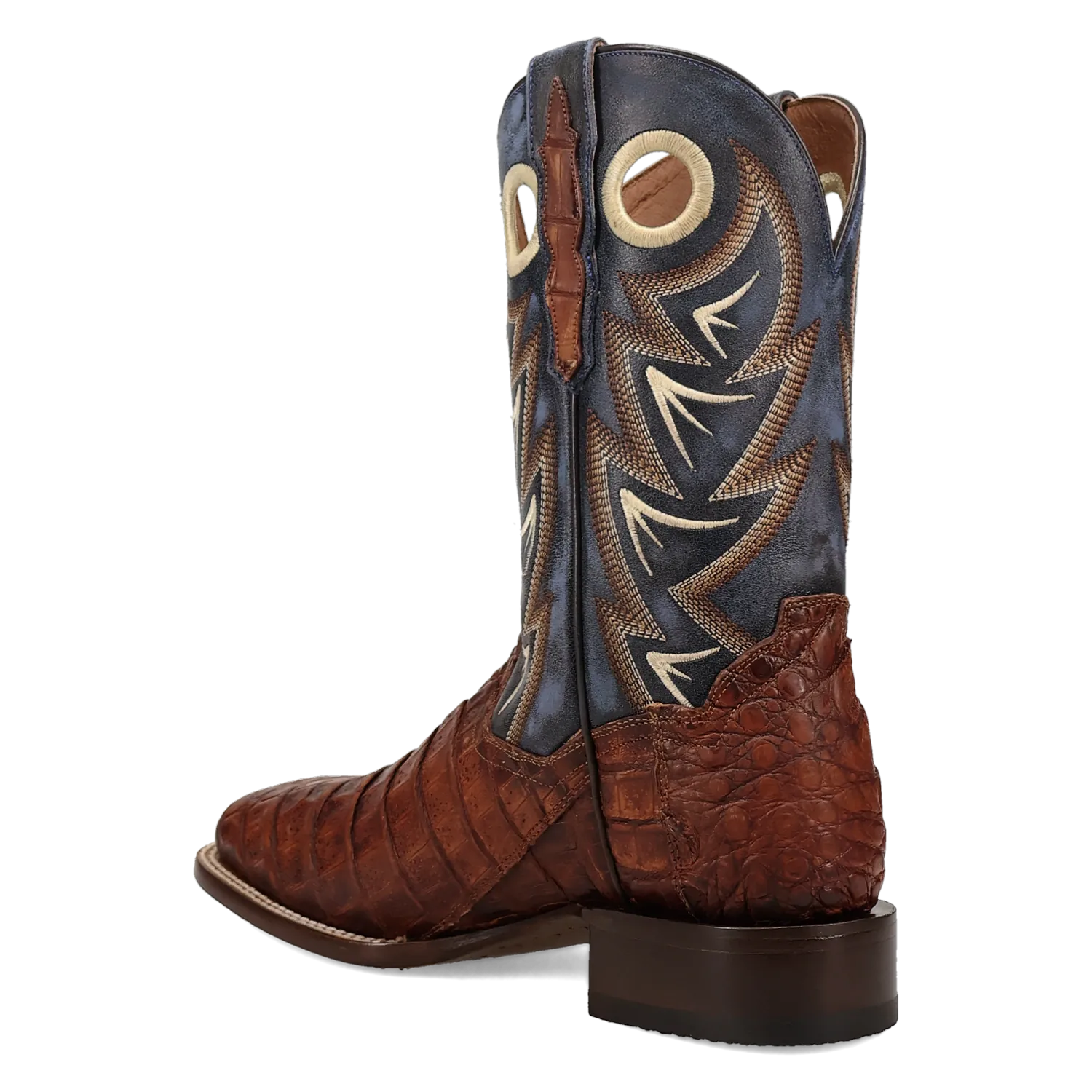Dan Post Boots Boots Men's Marsh Caiman Wide Square Toe Boots Cognac Color - Dan Post Boots