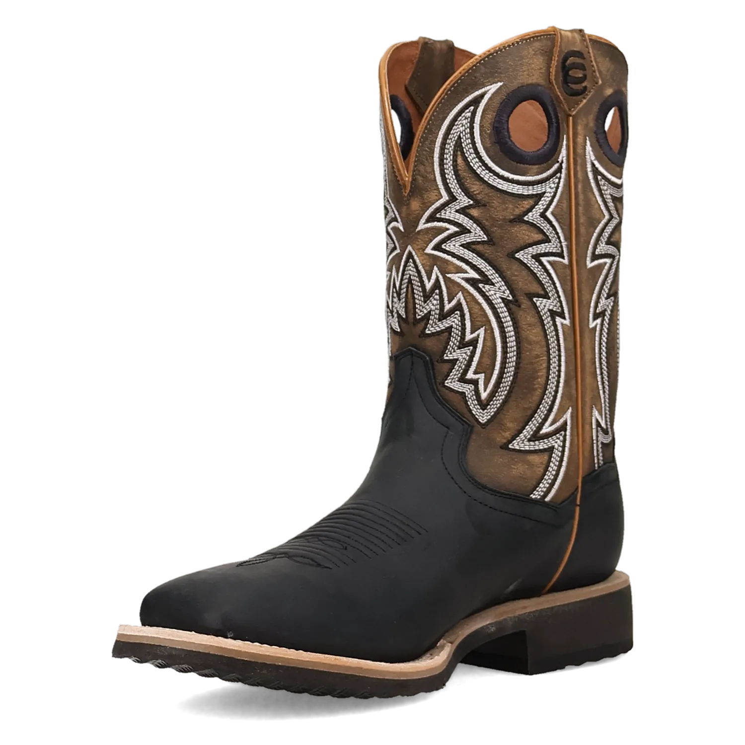Dan Post Boots Boots Men's Royston Leather Wide Square Toe Boots Black Color - Dan Post Boots