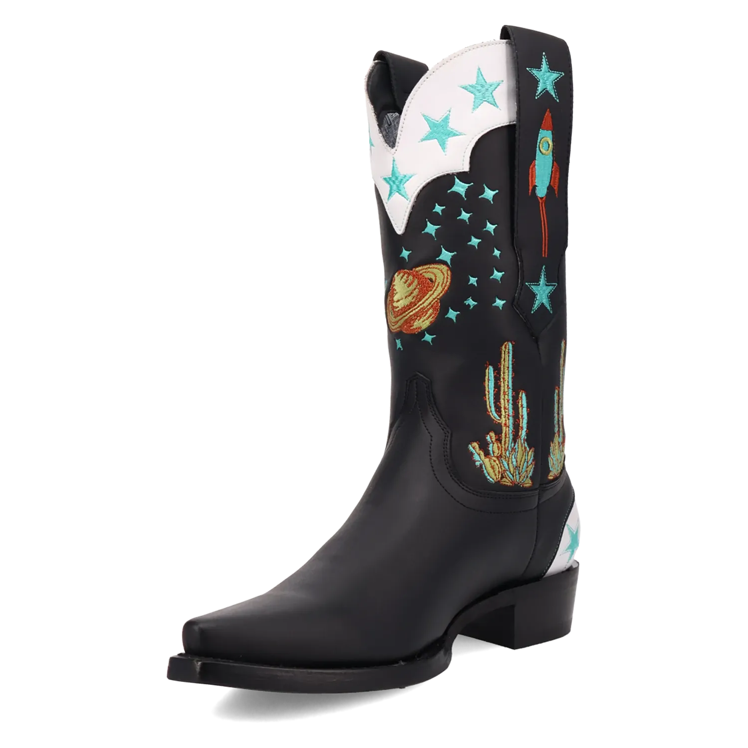 Dan Post Boots Boots Men's Space Cowboy Leather Snip Toe Boots Black Color - Dingo