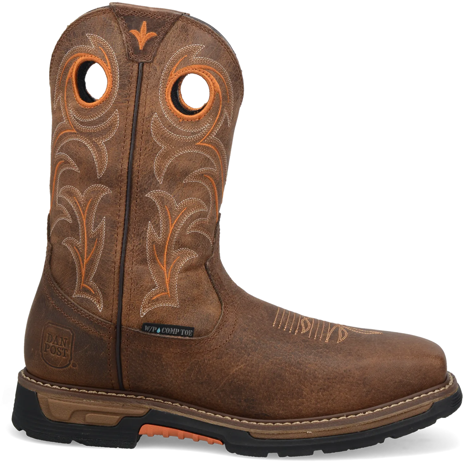 Dan Post Boots Boots Men's Storm´s Eye Waterproof Composite Wide Square Toe Work Boots Brown Color - Dan Post Boots