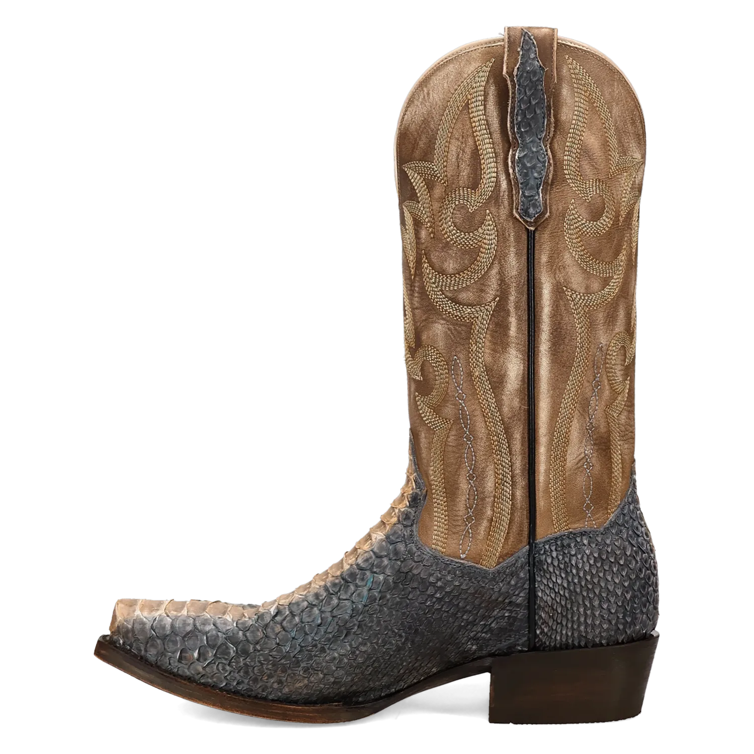 Dan Post Boots Boots Men's Stryker Genuine Python Snip Toe Boots Grey Color - Dan Post Boots