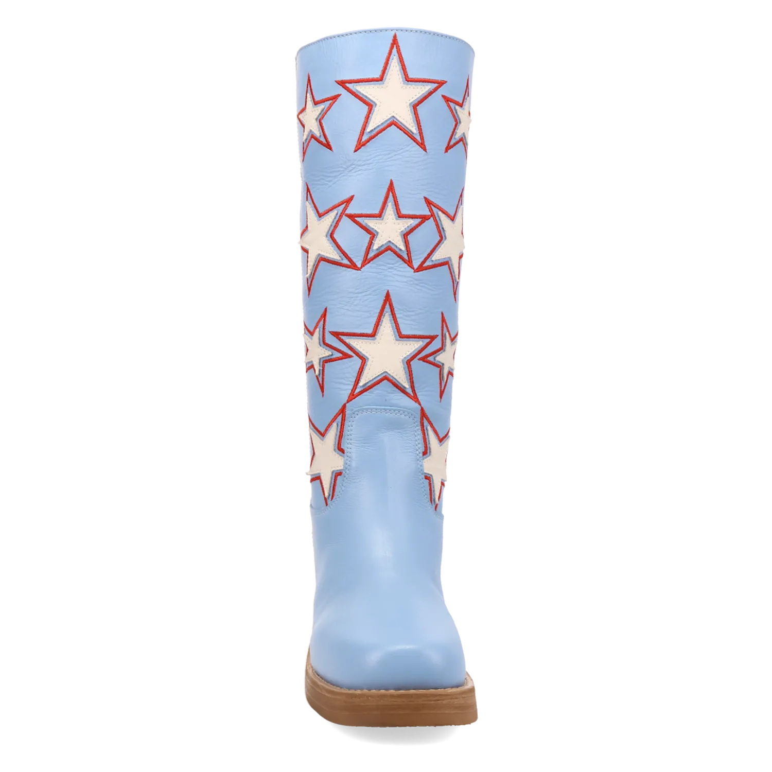 Dan Post Boots Boots Women's American Dream Leather Round Toe Boots Blue Color - Dingo