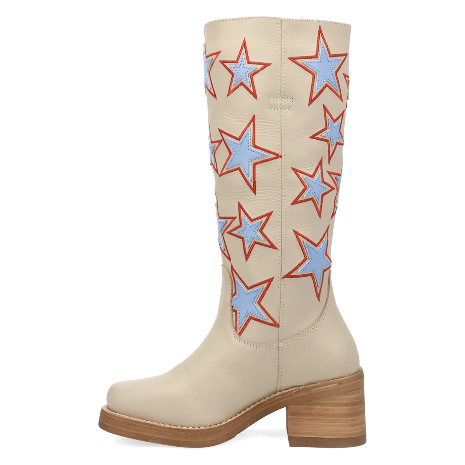 Dan Post Boots Boots Women's American Dream Leather Round Toe Boots Cream Color - Dingo