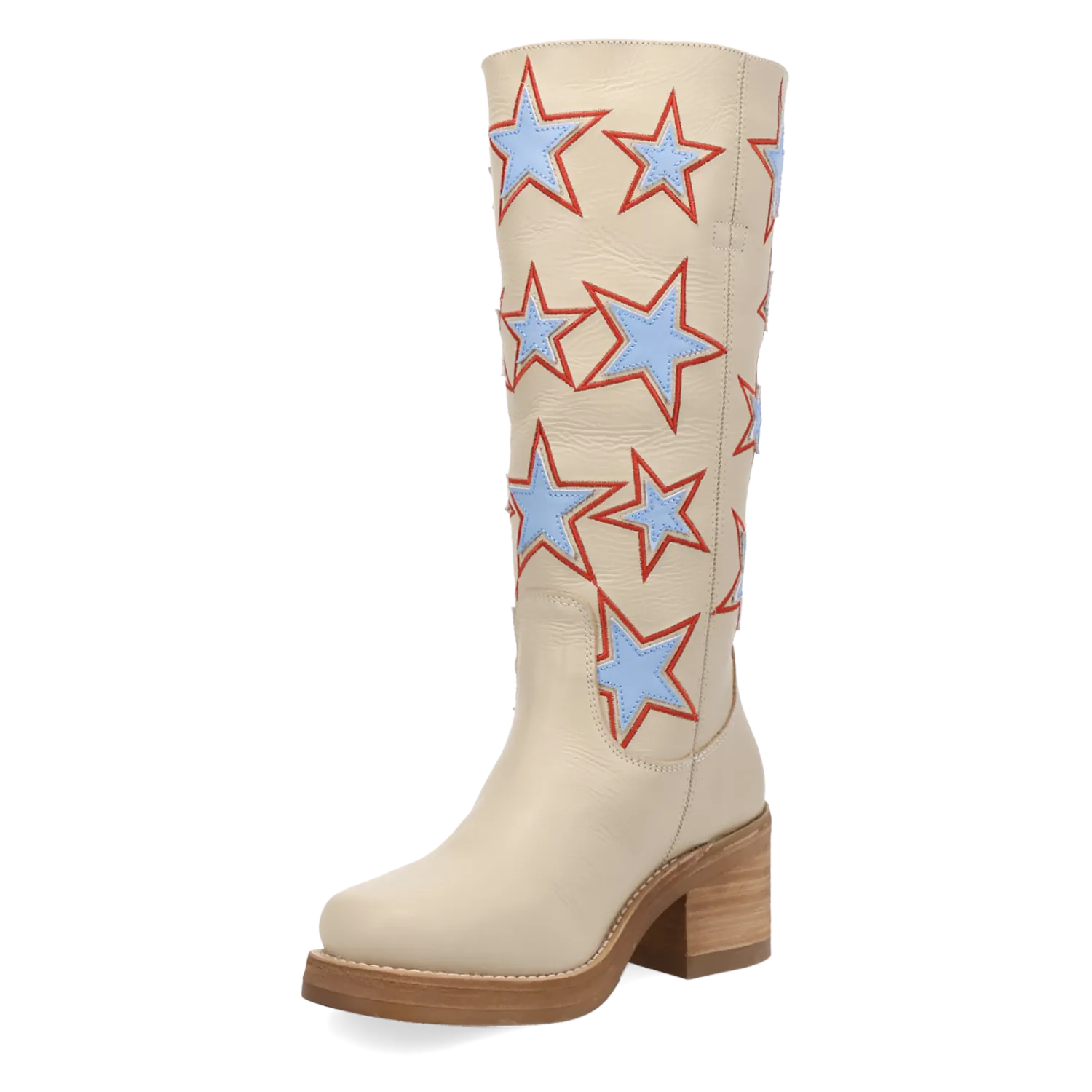 Dan Post Boots Boots Women's American Dream Leather Round Toe Boots Cream Color - Dingo