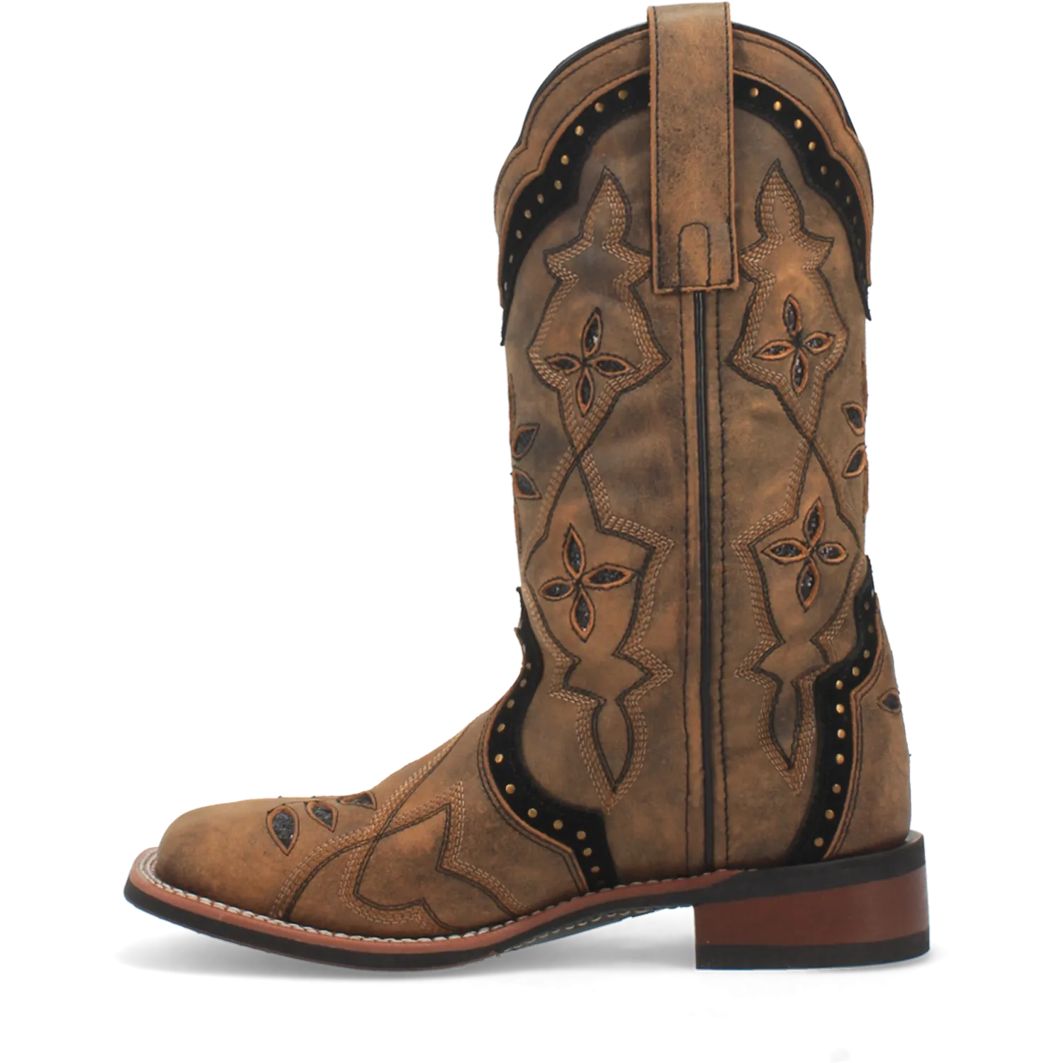 Dan Post Boots Boots Women's Bouquet Leather Wide Square Toe Boots Honey Color - Laredo Boots