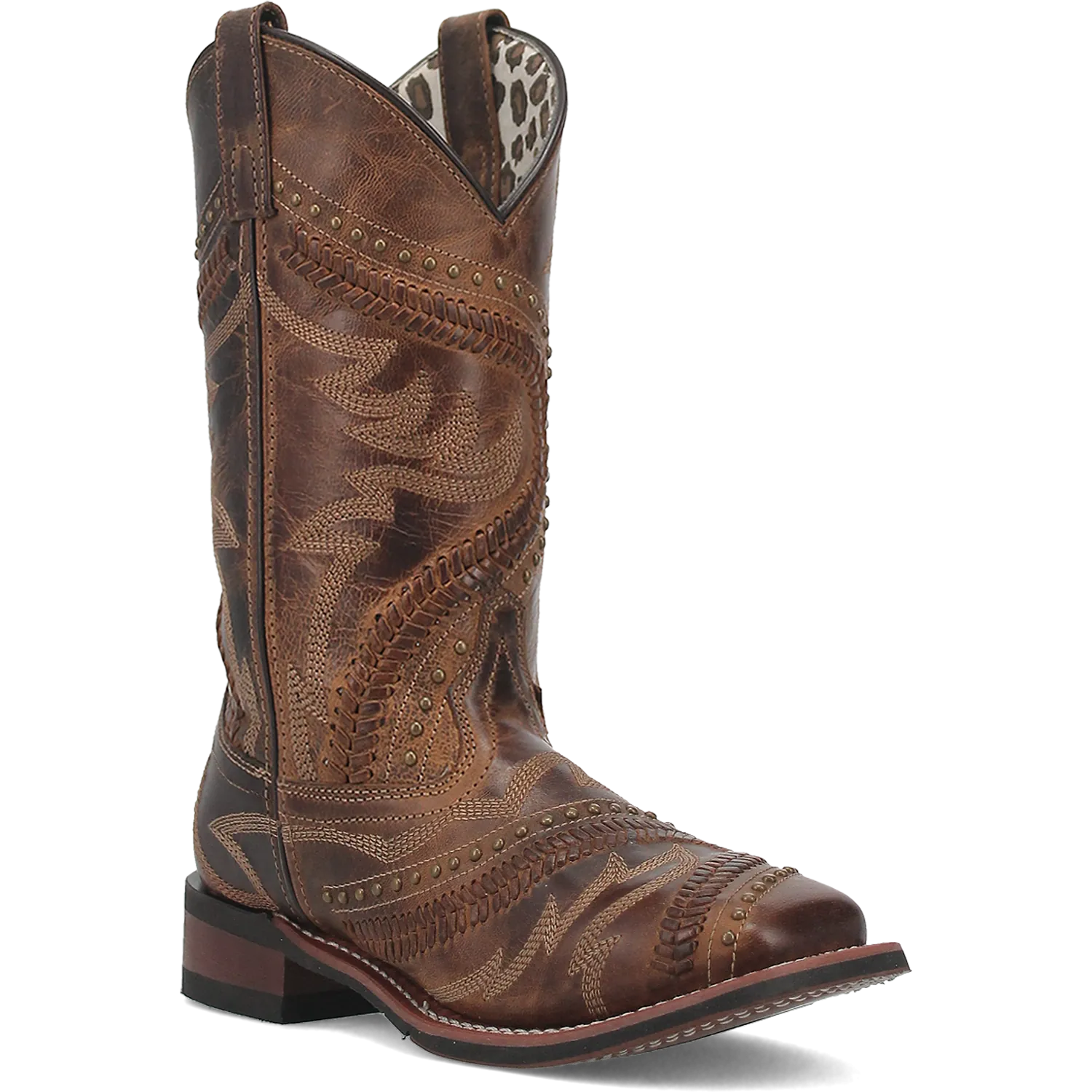 Dan Post Boots Boots Women's Charli Leather Wide Square Toe Boots Tan Color - Dan Post Boots