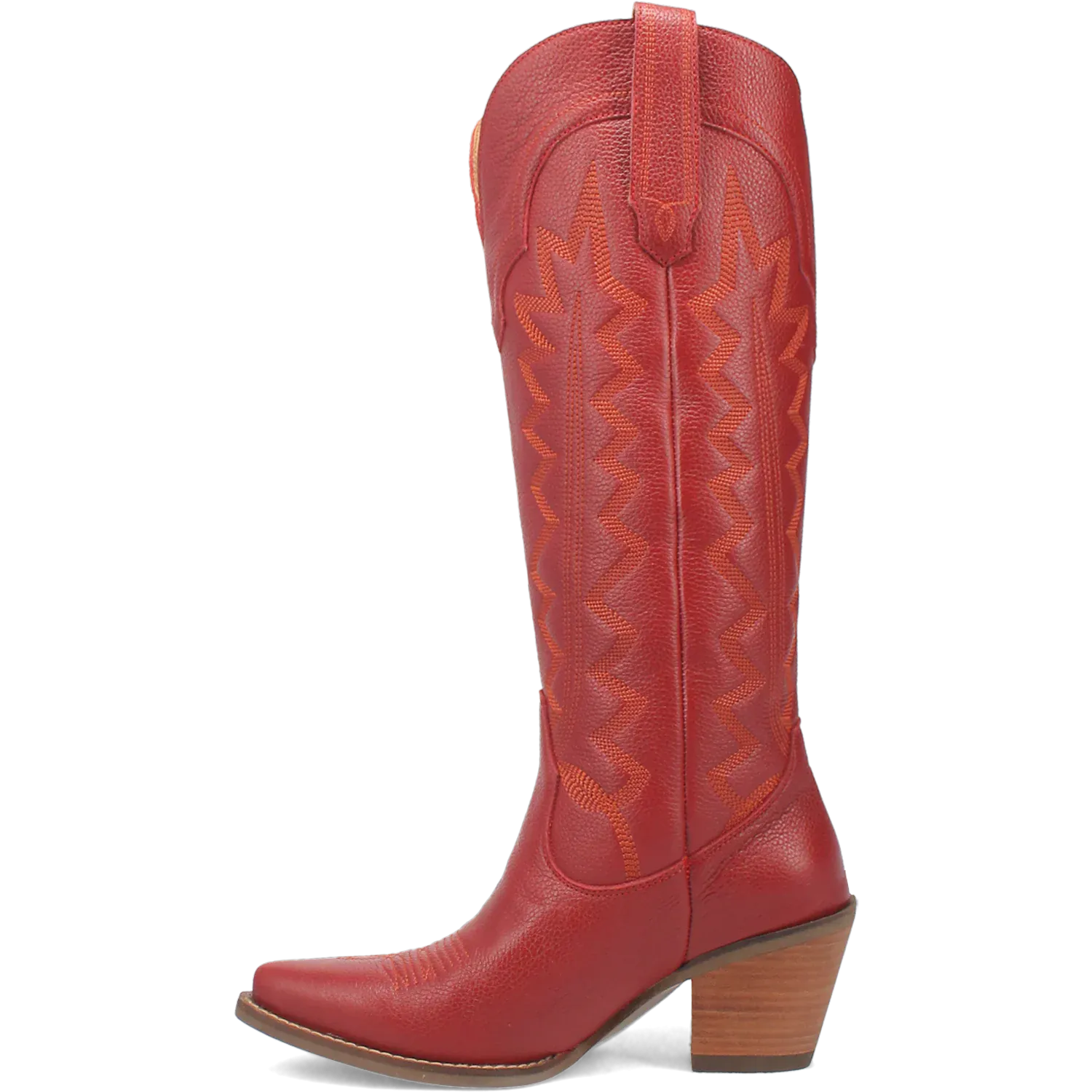 Dan Post Boots Boots Women's High Cotton Leather Tall Boot Red Color - Dingo