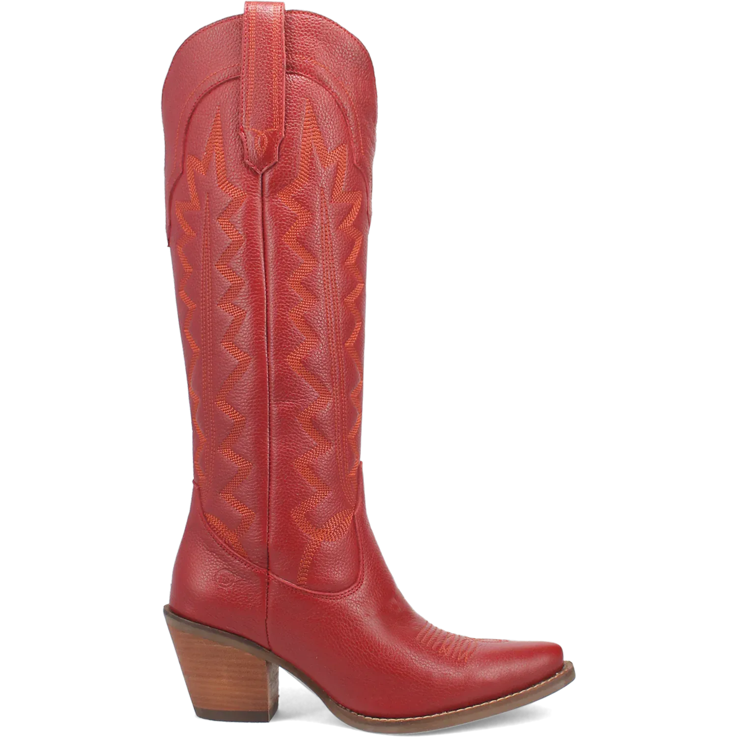 Dan Post Boots Boots Women's High Cotton Leather Tall Boot Red Color - Dingo