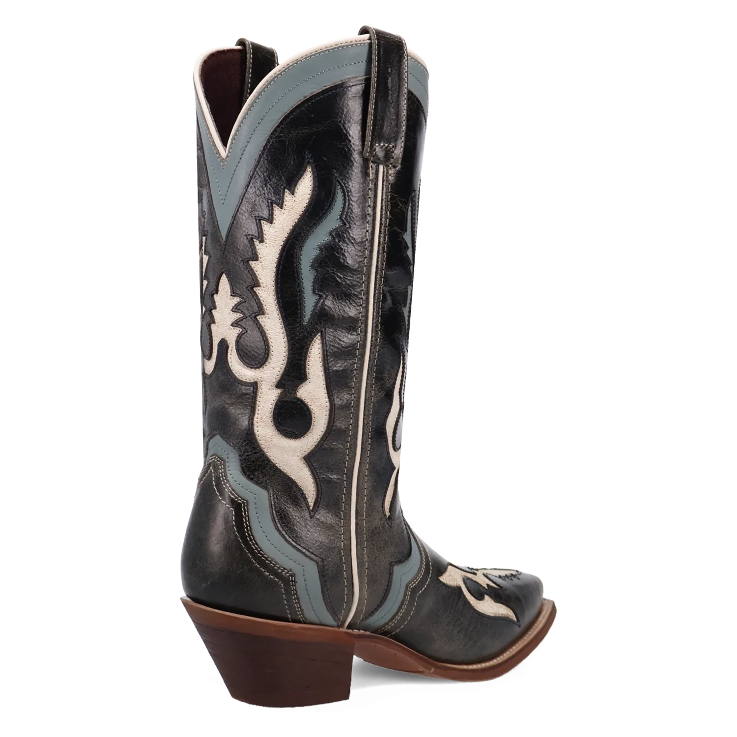 Dan Post Boots Boots Women's Honky-Tonk Halo Leather Snip Toe Boots Navy Color - Laredo Boots