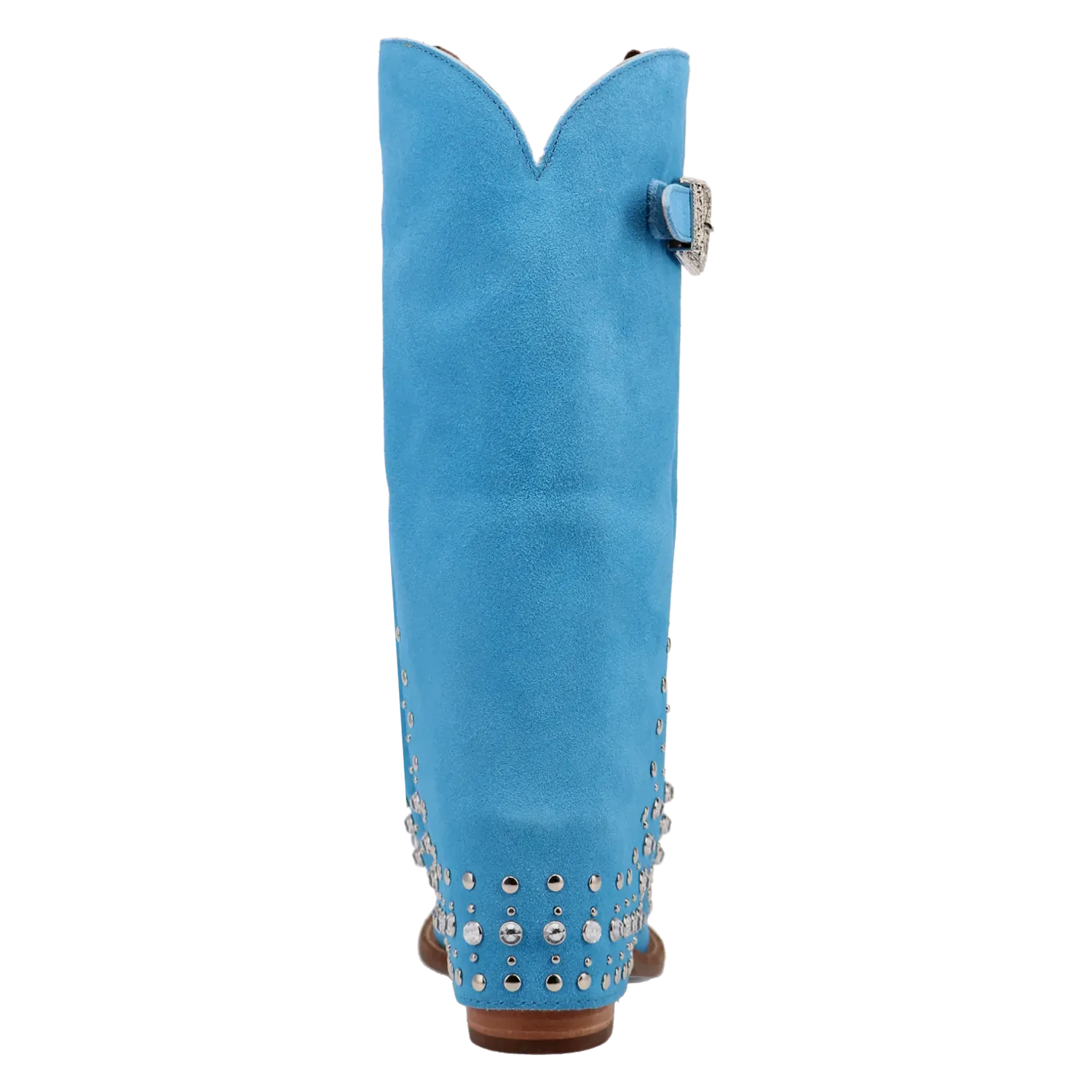 Dan Post Boots Boots Women's Howdy Honey Suede Leather Snip Toe Boots Blue Color - Dingo