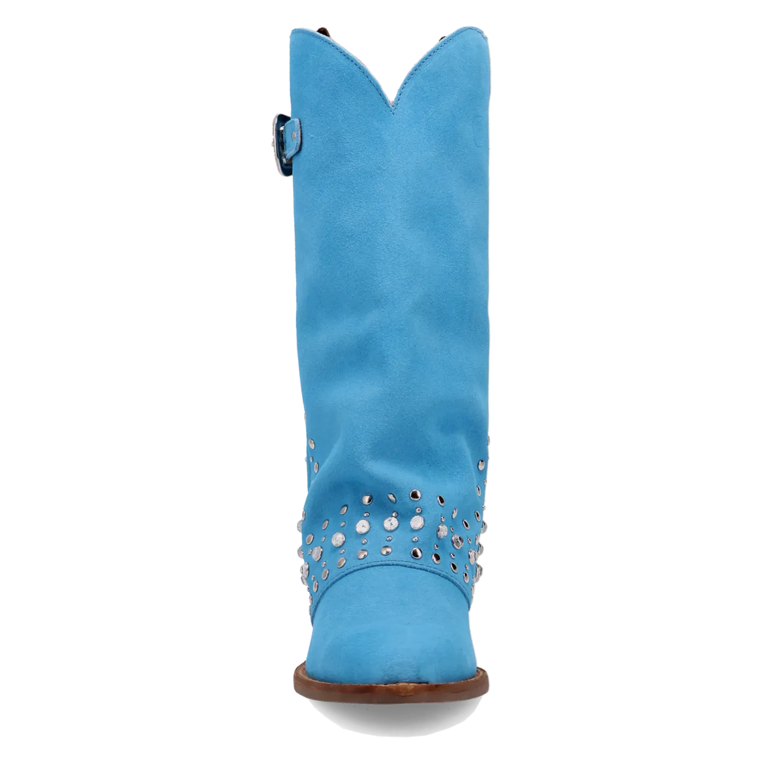Dan Post Boots Boots Women's Howdy Honey Suede Leather Snip Toe Boots Blue Color - Dingo