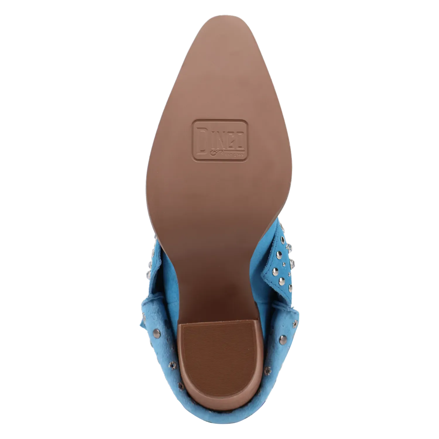 Dan Post Boots Boots Women's Howdy Honey Suede Leather Snip Toe Boots Blue Color - Dingo