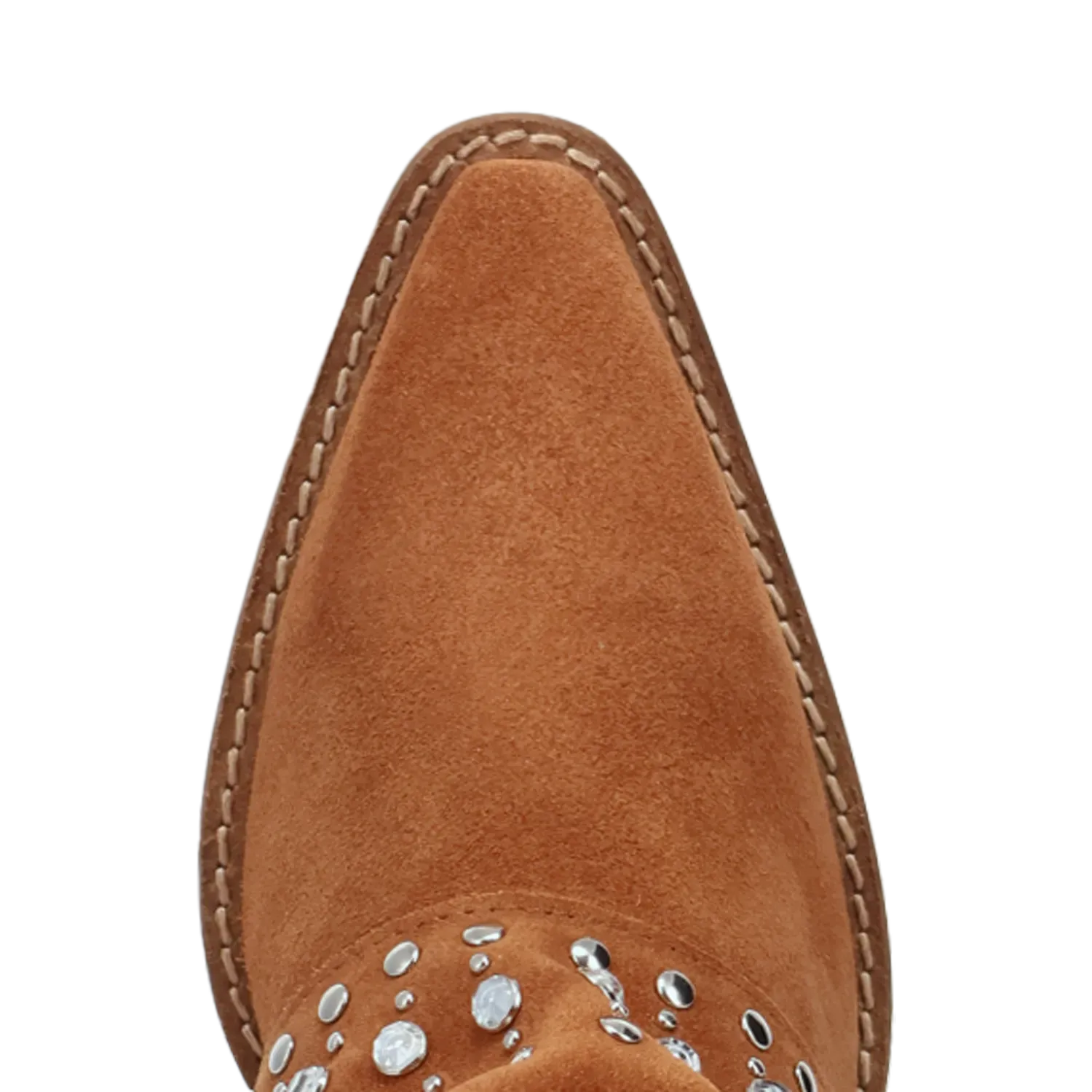 Dan Post Boots Boots Women's Howdy Honey Suede Leather Snip Toe Boots Brown Color - Dingo