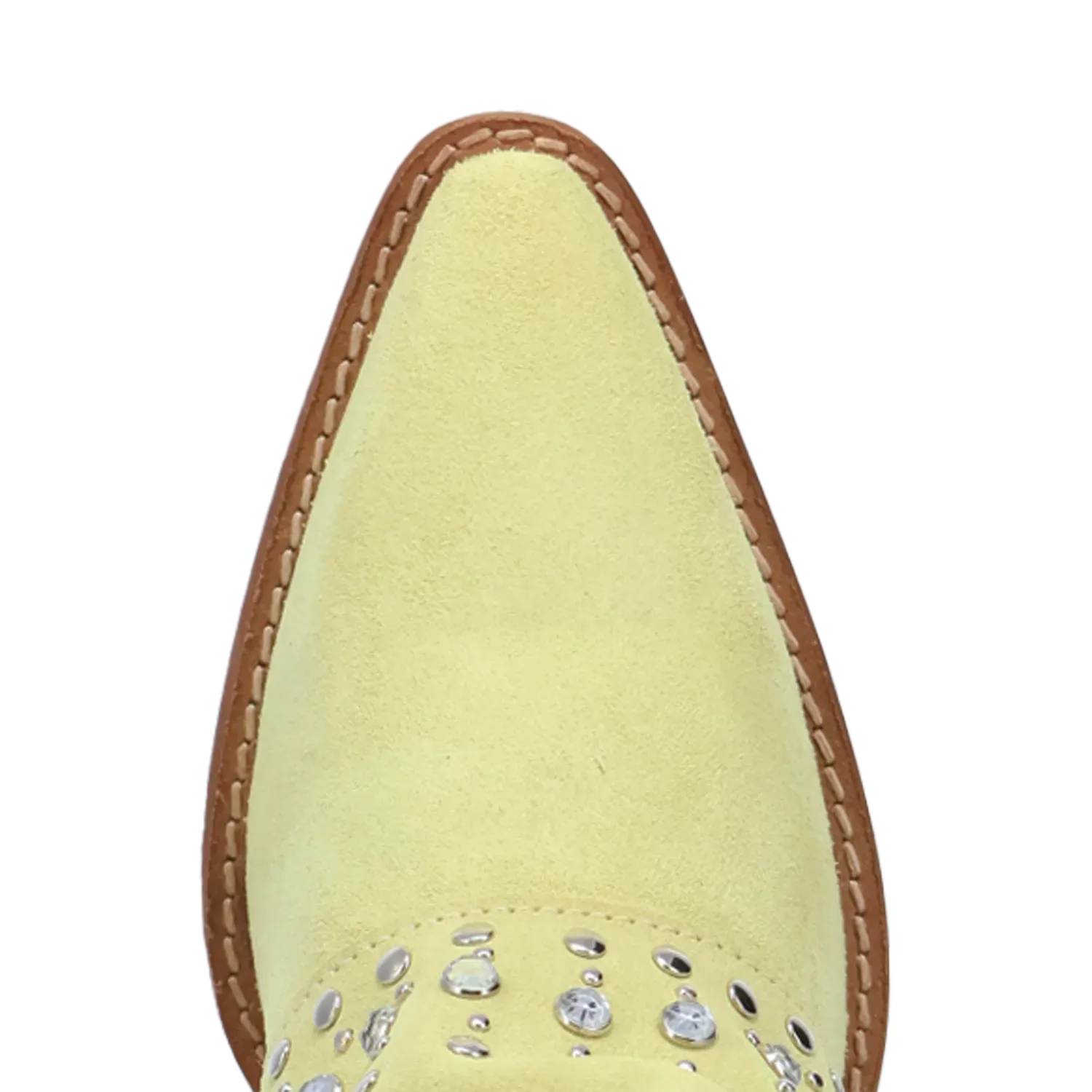 Dan Post Boots Boots Women's Howdy Honey Suede Leather Snip Toe Boots Lime Color - Dingo