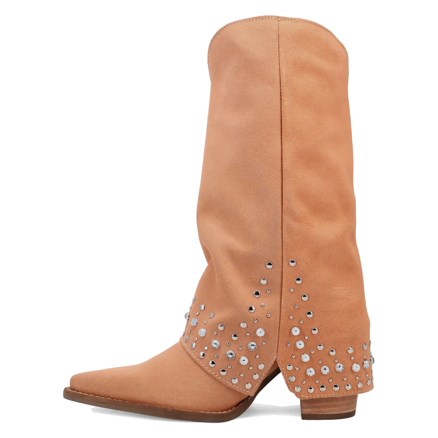 Dan Post Boots Boots Women's Howdy Honey Suede Leather Snip Toe Boots Orange Color - Dingo