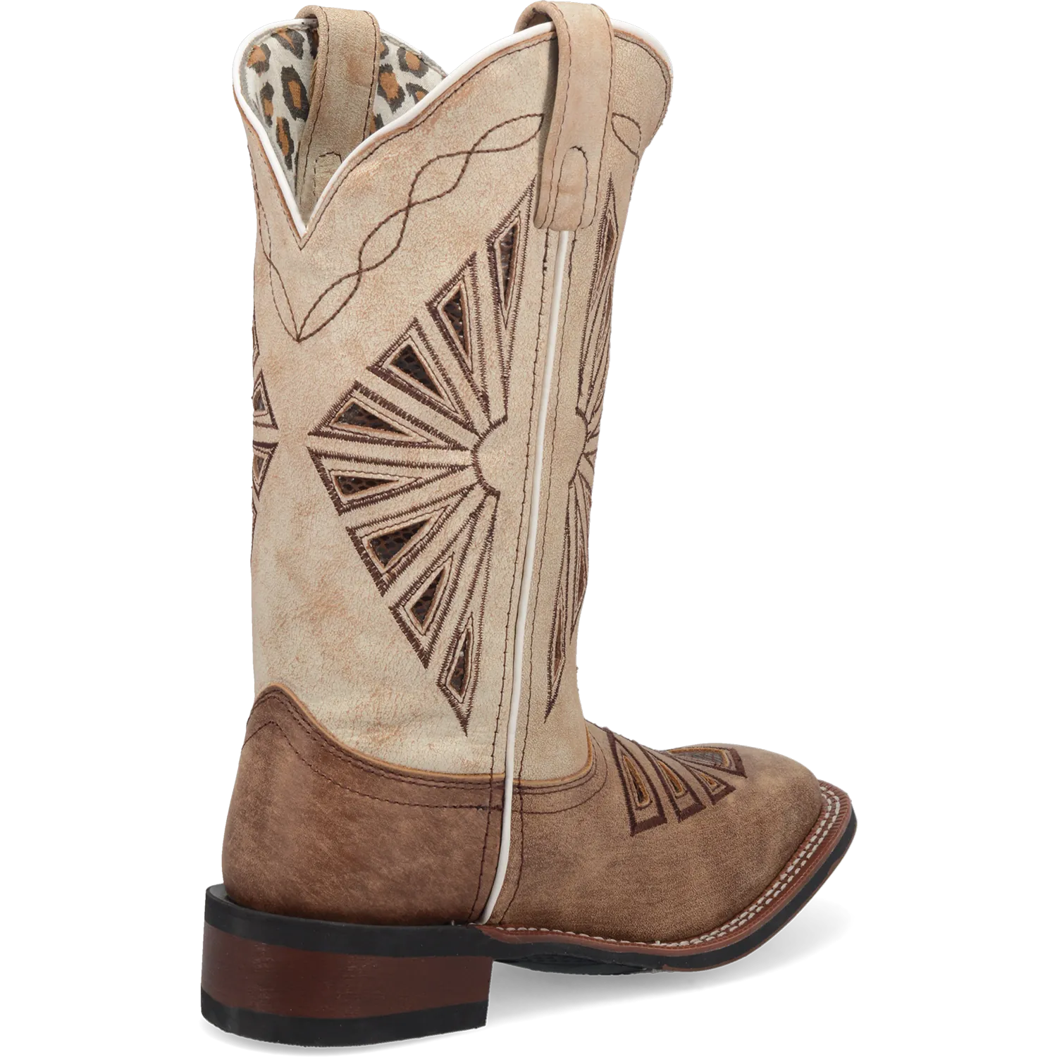 Dan Post Boots Boots Women's Kite Days Leather Wide Square Toe Boots Brown/Bone Color - Laredo Boots