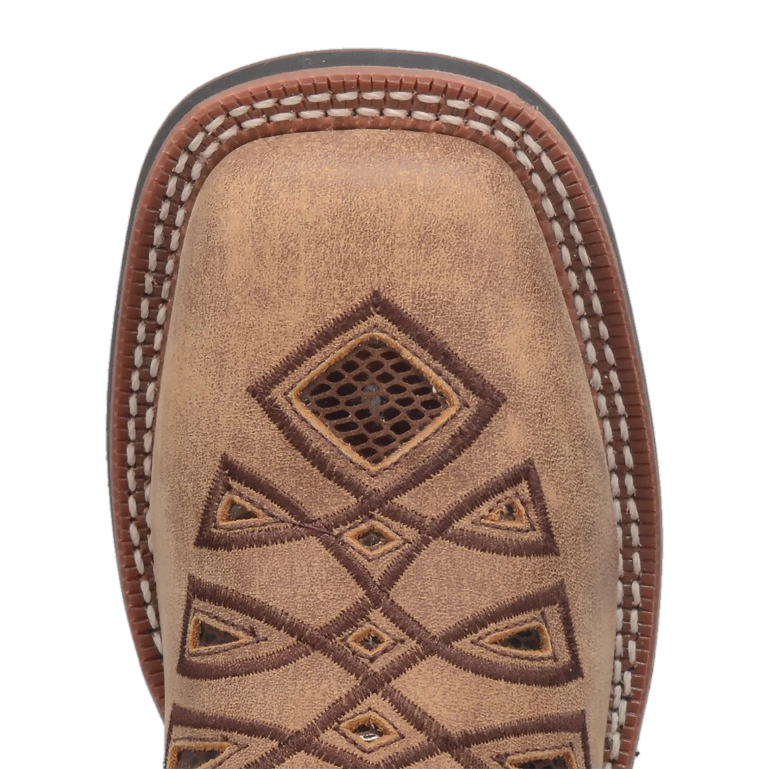 Dan Post Boots Boots Women's Kite Days Leather Wide Square Toe Boots Brown/Bone Color - Laredo Boots
