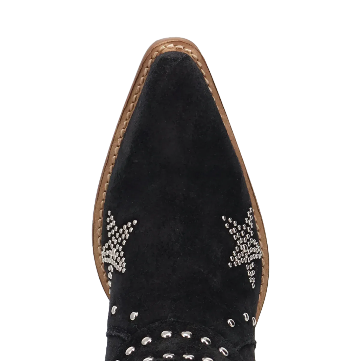 Dan Post Boots Boots Women's Lucky Stars Suede Leather Boot Black Color - Dingo