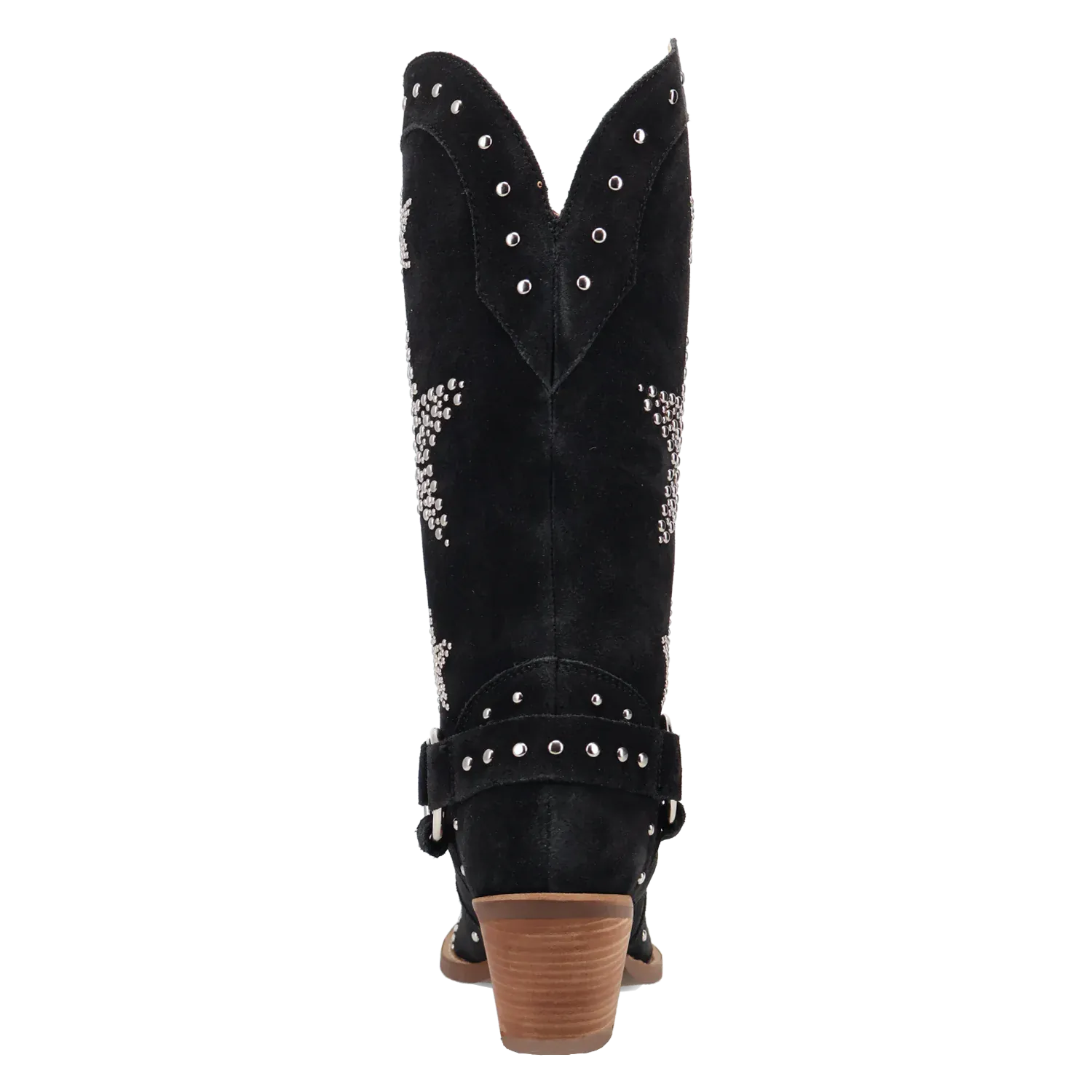 Dan Post Boots Boots Women's Lucky Stars Suede Leather Boot Black Color - Dingo