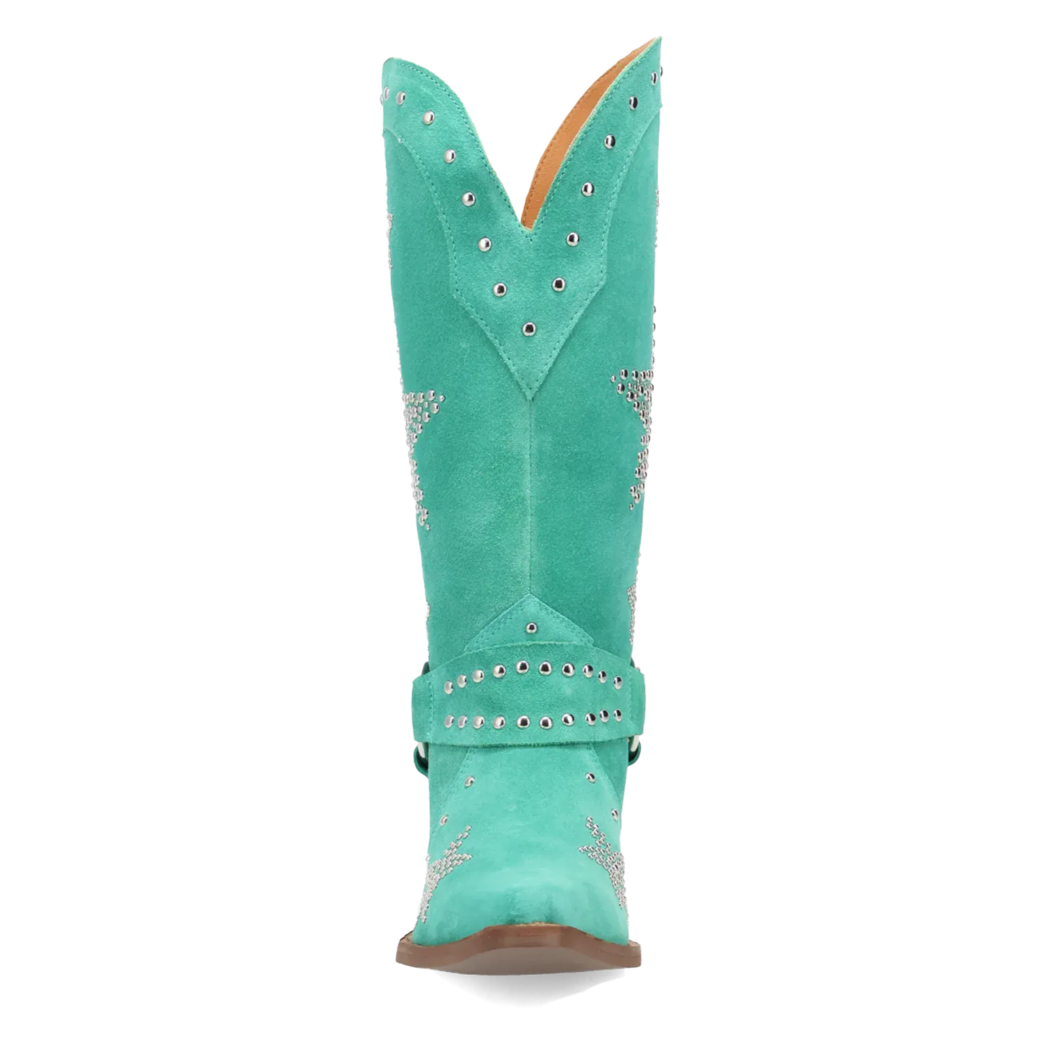 Dan Post Boots Boots Women's Lucky Stars Suede Leather Boot Green Color - Dingo