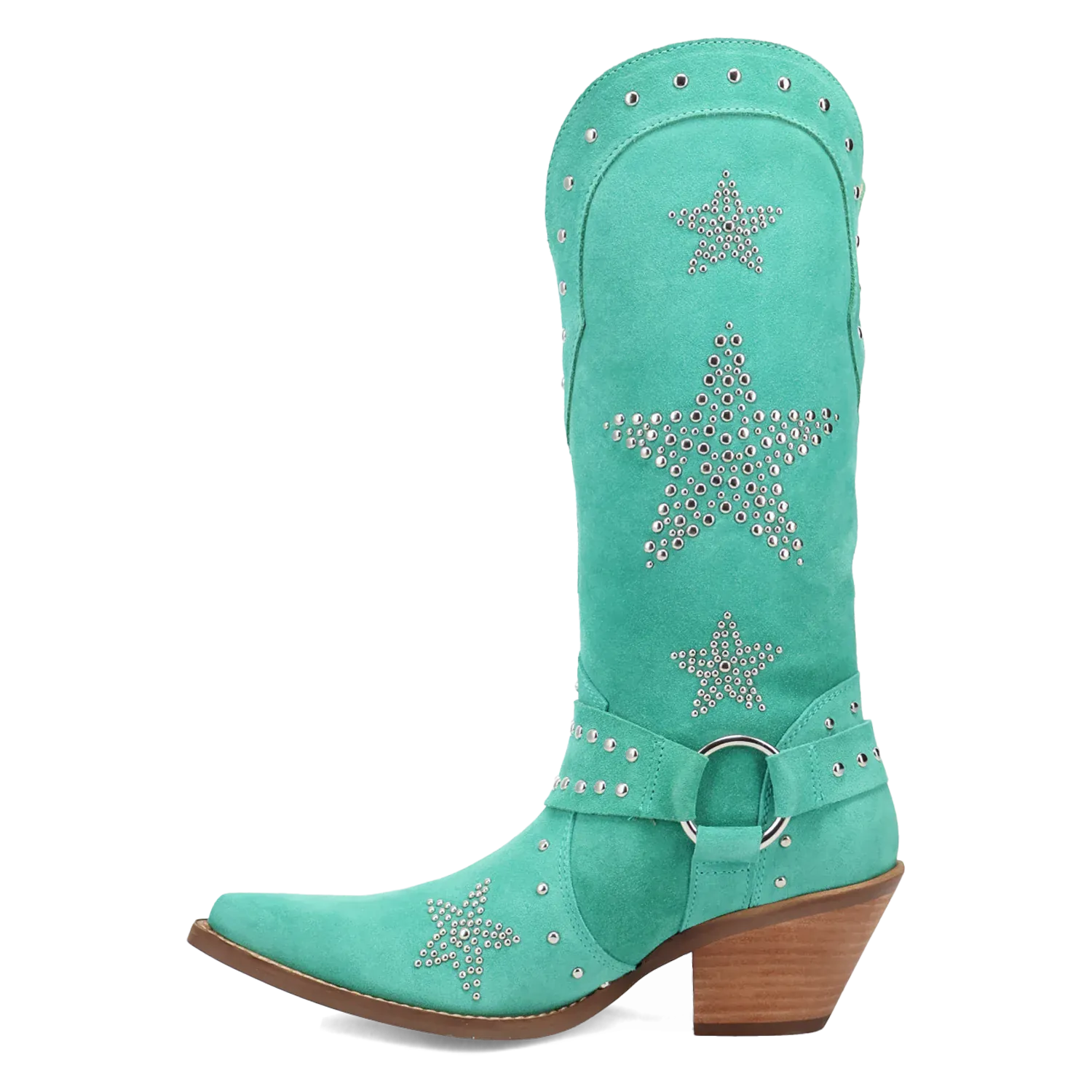 Dan Post Boots Boots Women's Lucky Stars Suede Leather Boot Green Color - Dingo