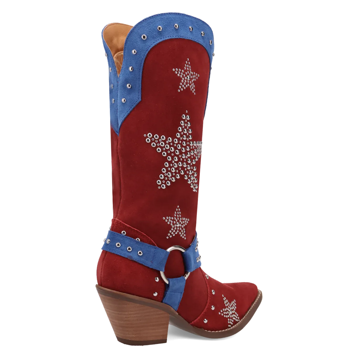 Dan Post Boots Boots Women's Lucky Stars Suede Leather Boot Multi Color - Dingo