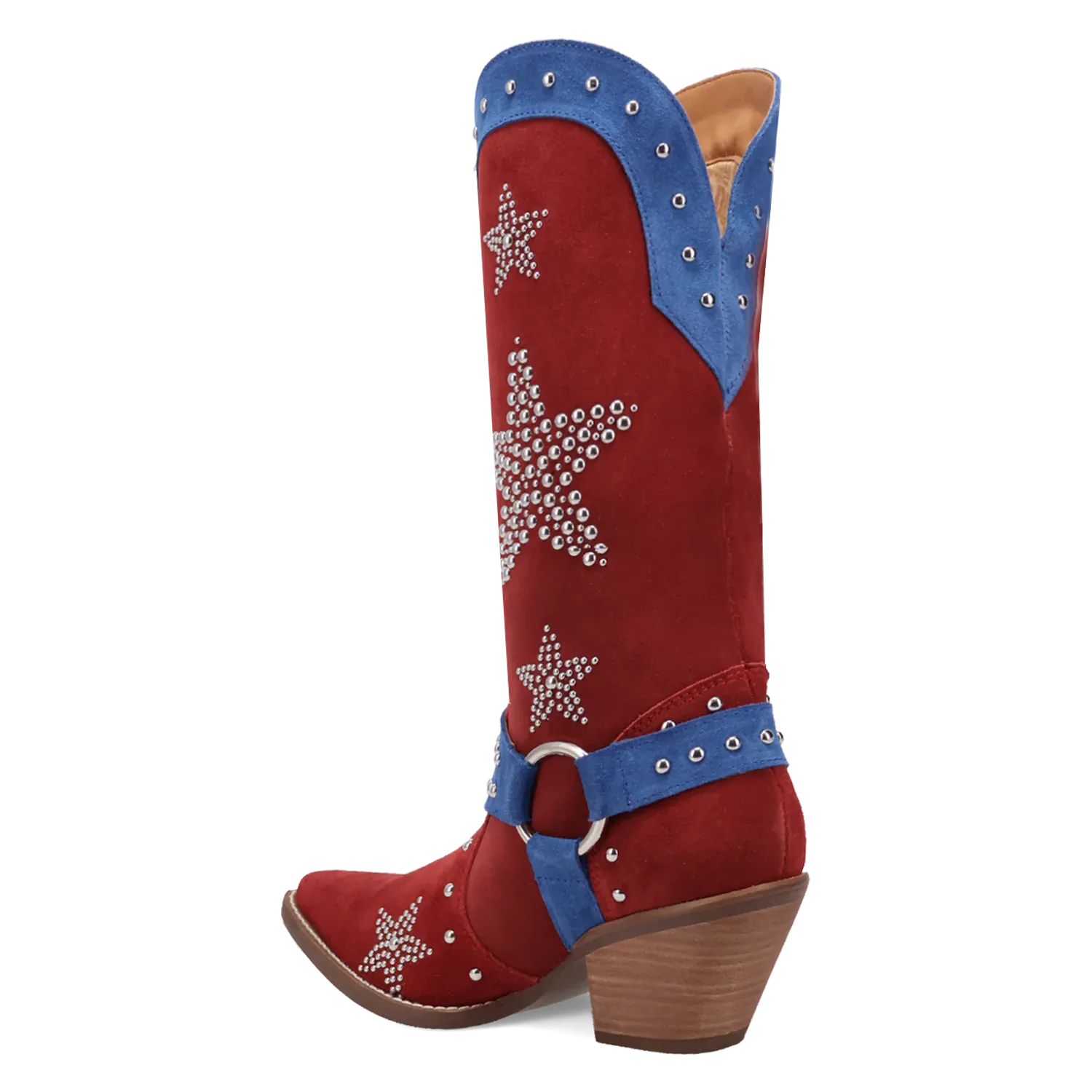 Dan Post Boots Boots Women's Lucky Stars Suede Leather Boot Multi Color - Dingo