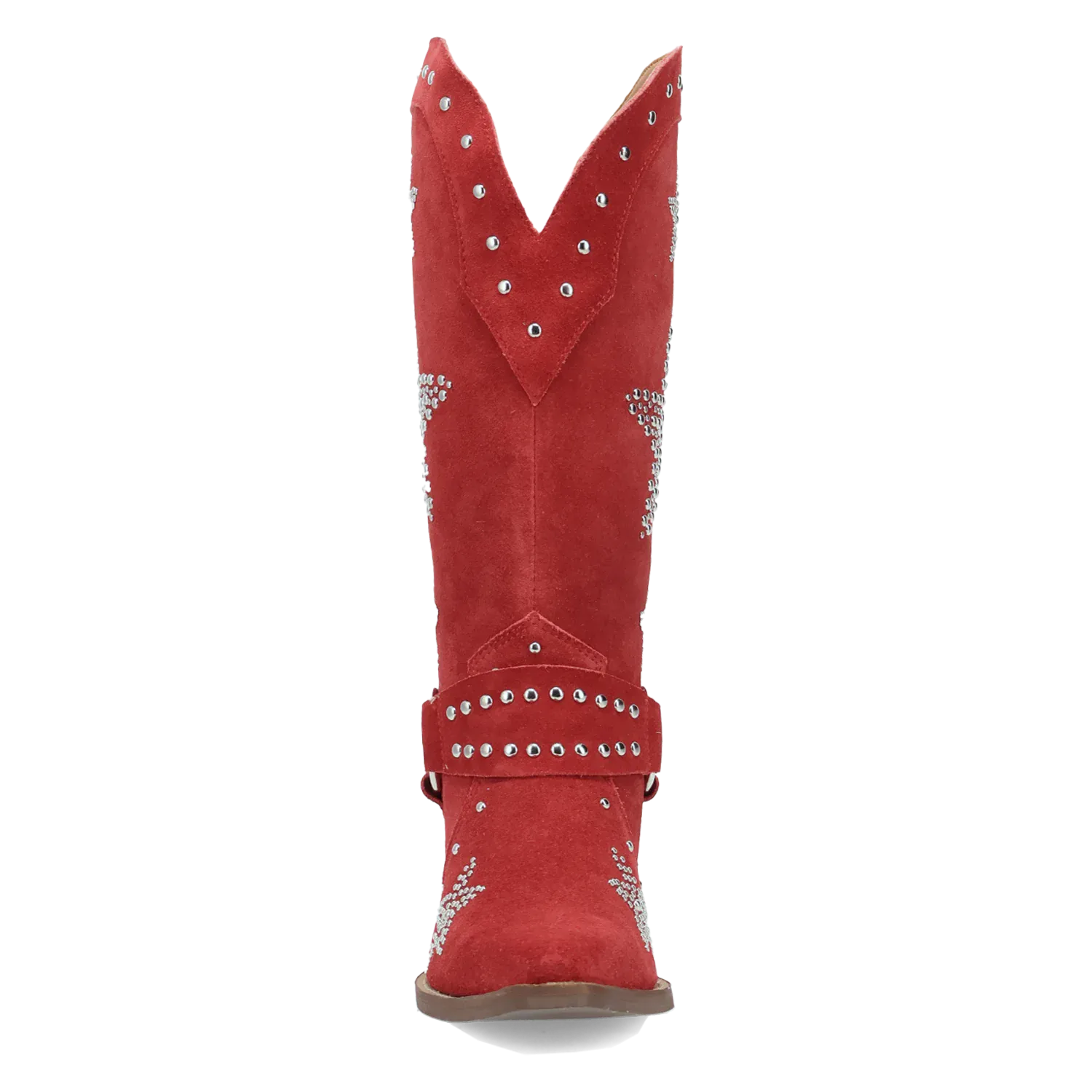 Dan Post Boots Boots Women's Lucky Stars Suede Leather Boot Red Color - Dingo